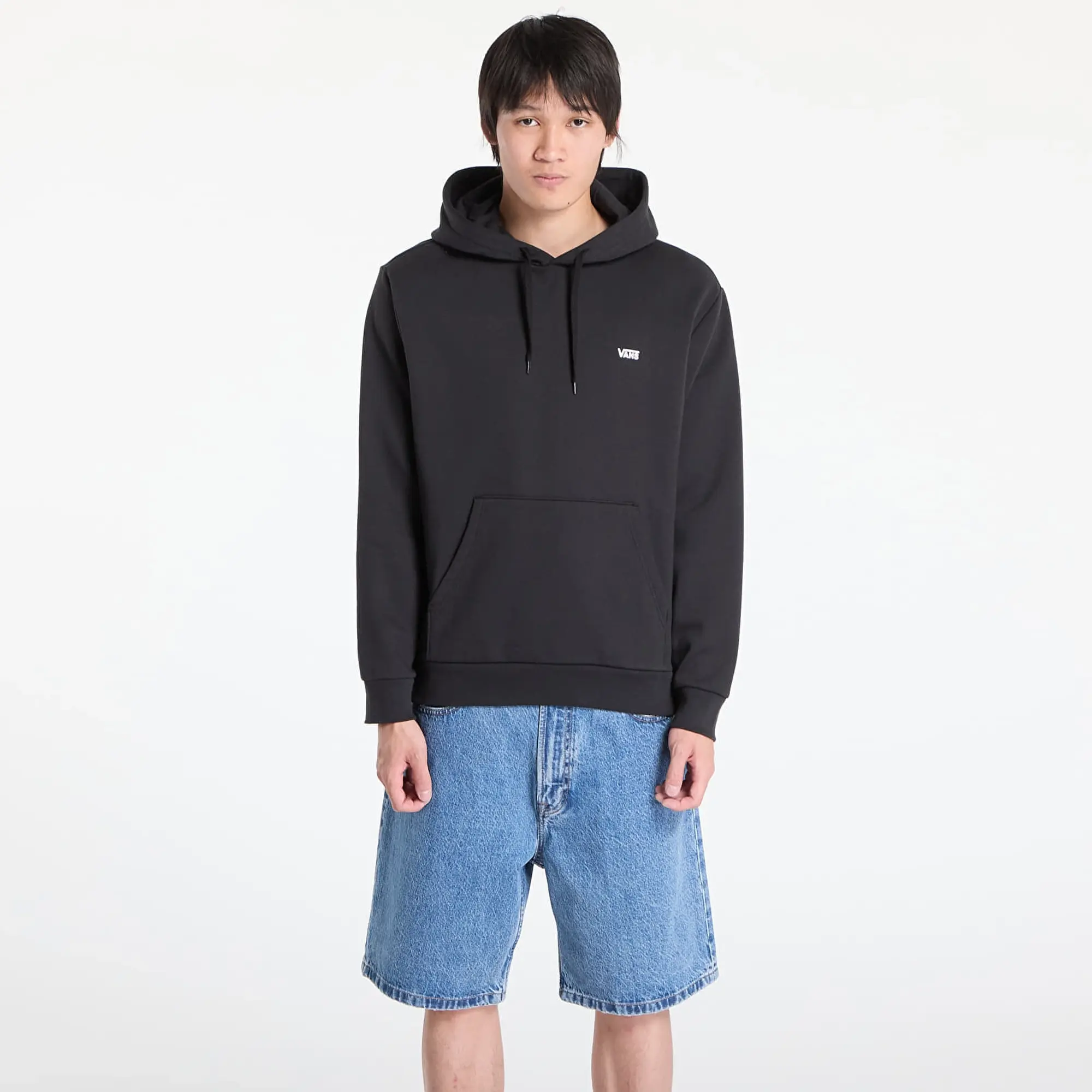 Sweatshirt Vans Left Chest Pull Over Hoodie Black Xxl
