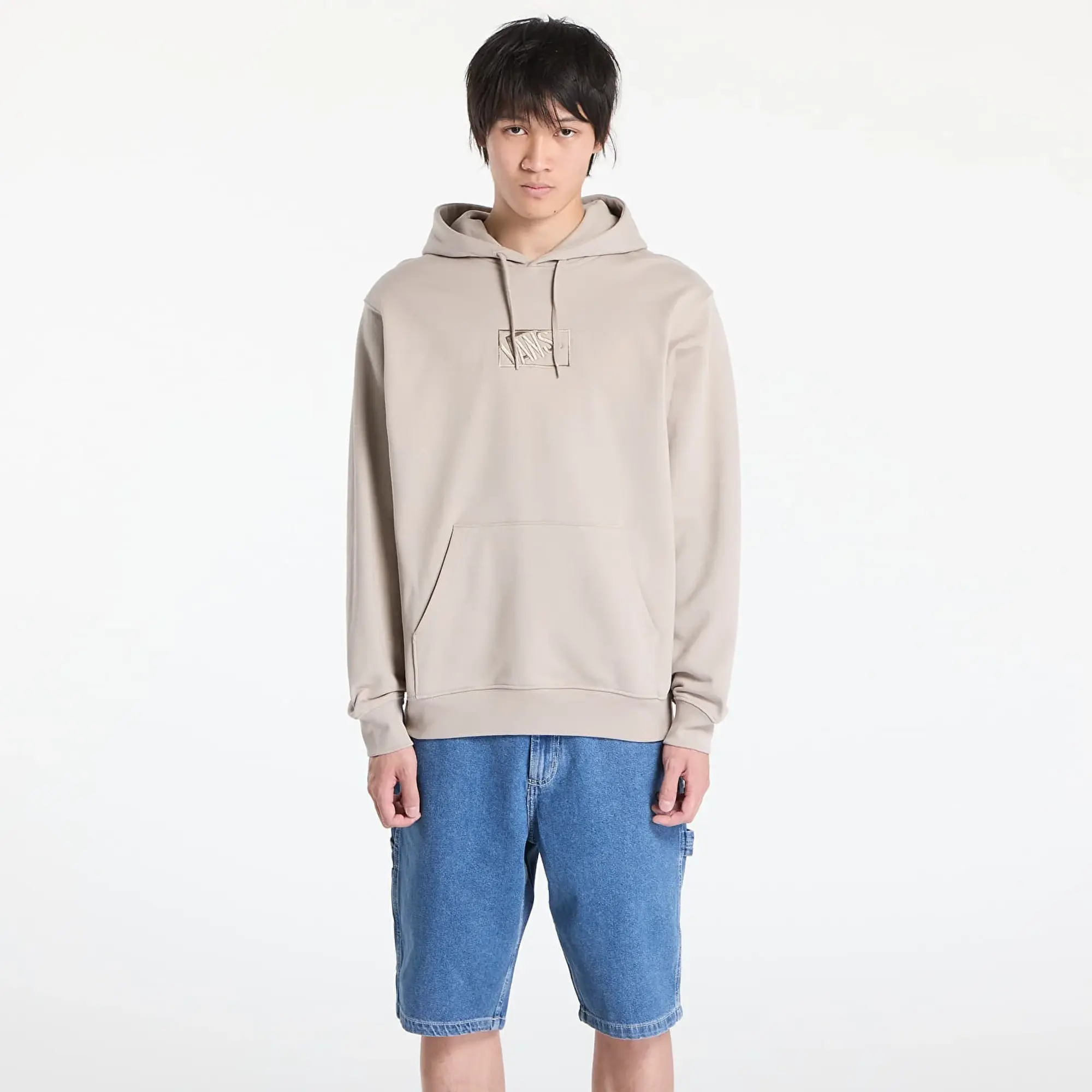 Sweatshirt Vans Blocked Box Pull Over Hoodie Mushroom M