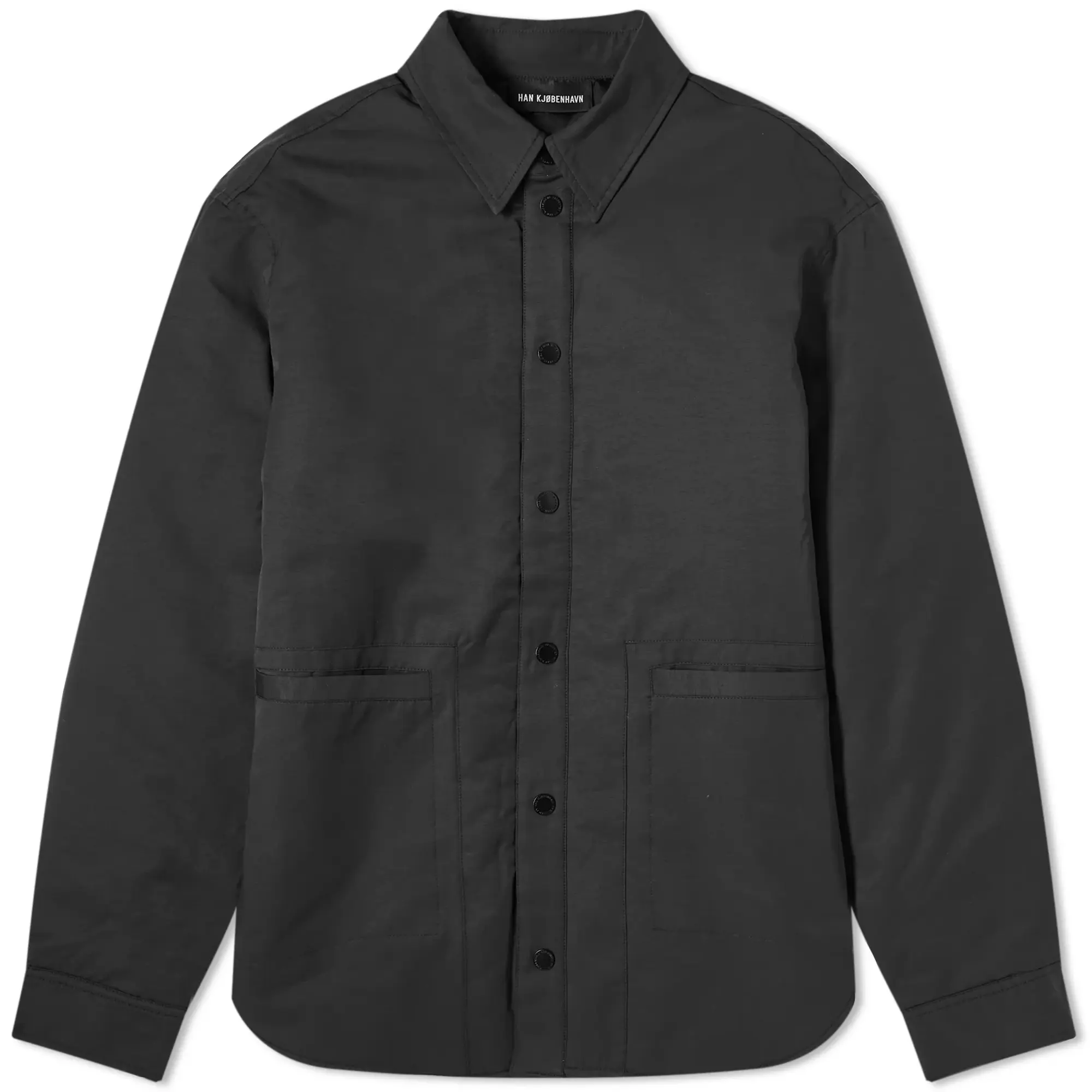 Han Kjobenhavn Men's Oversized Padded Overshirt Black