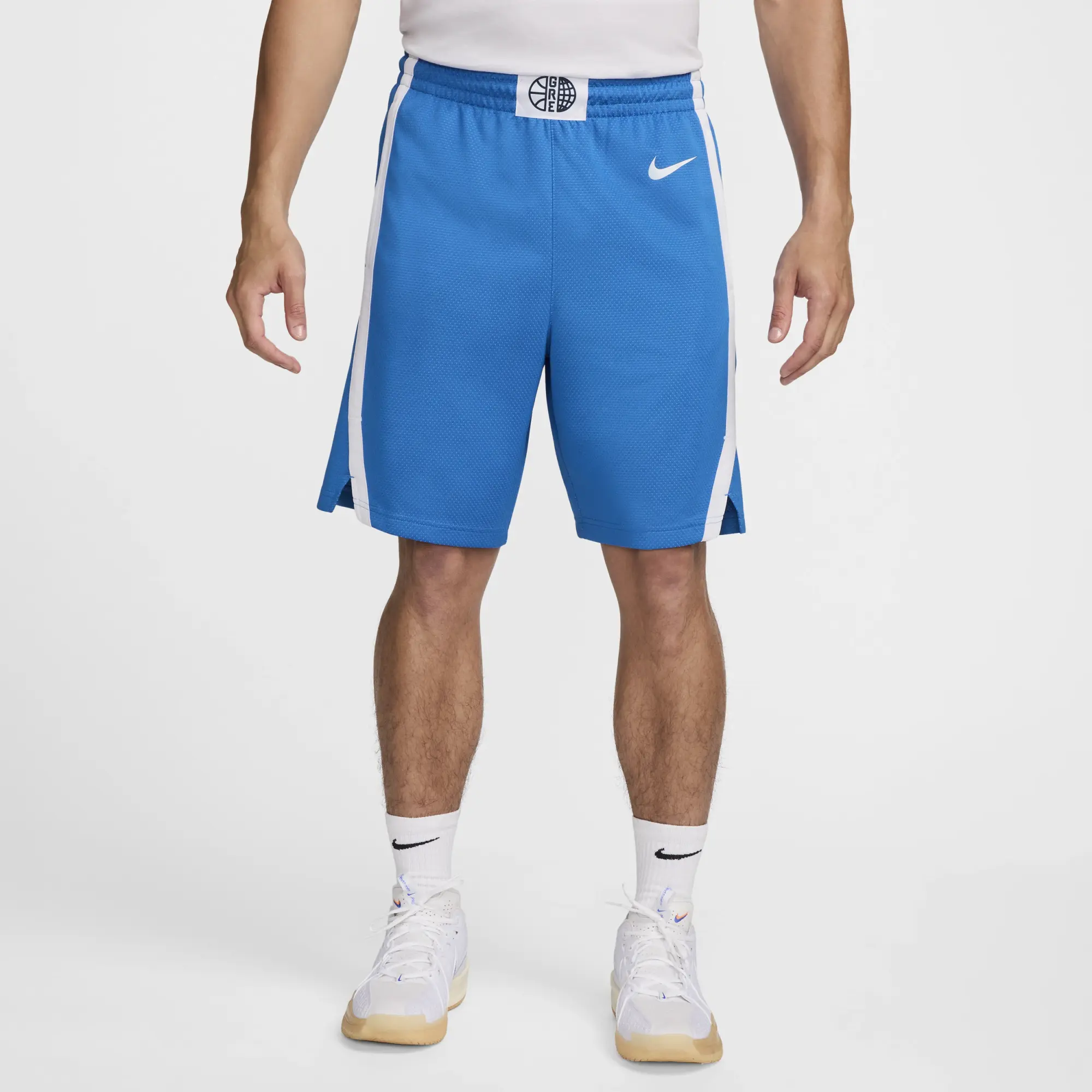 Greece Limited Road Men's Nike Basketball Shorts - Blue - Sustainable Materials