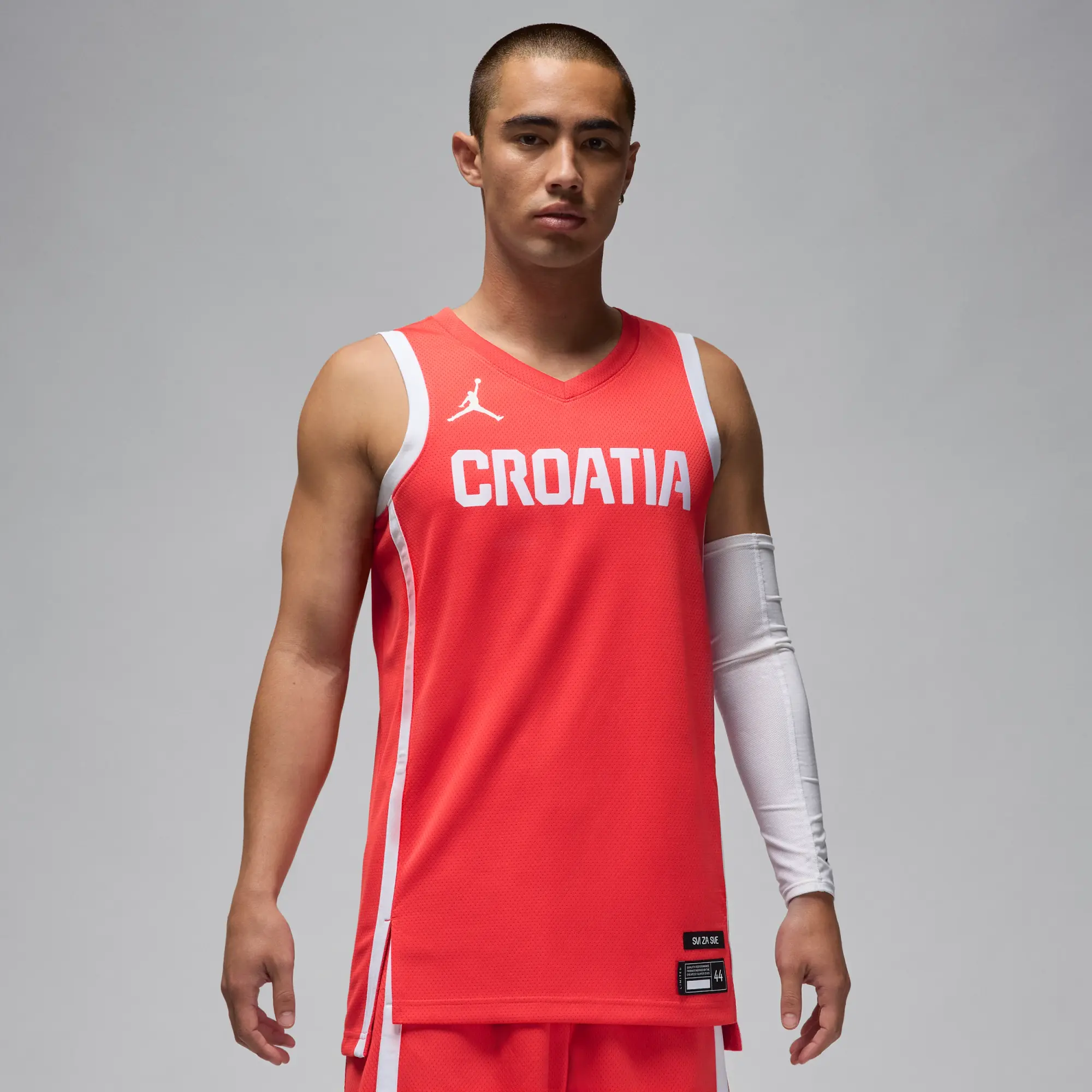 Croatia Limited Road Men's Nike Basketball Jersey - Red - Sustainable Materials