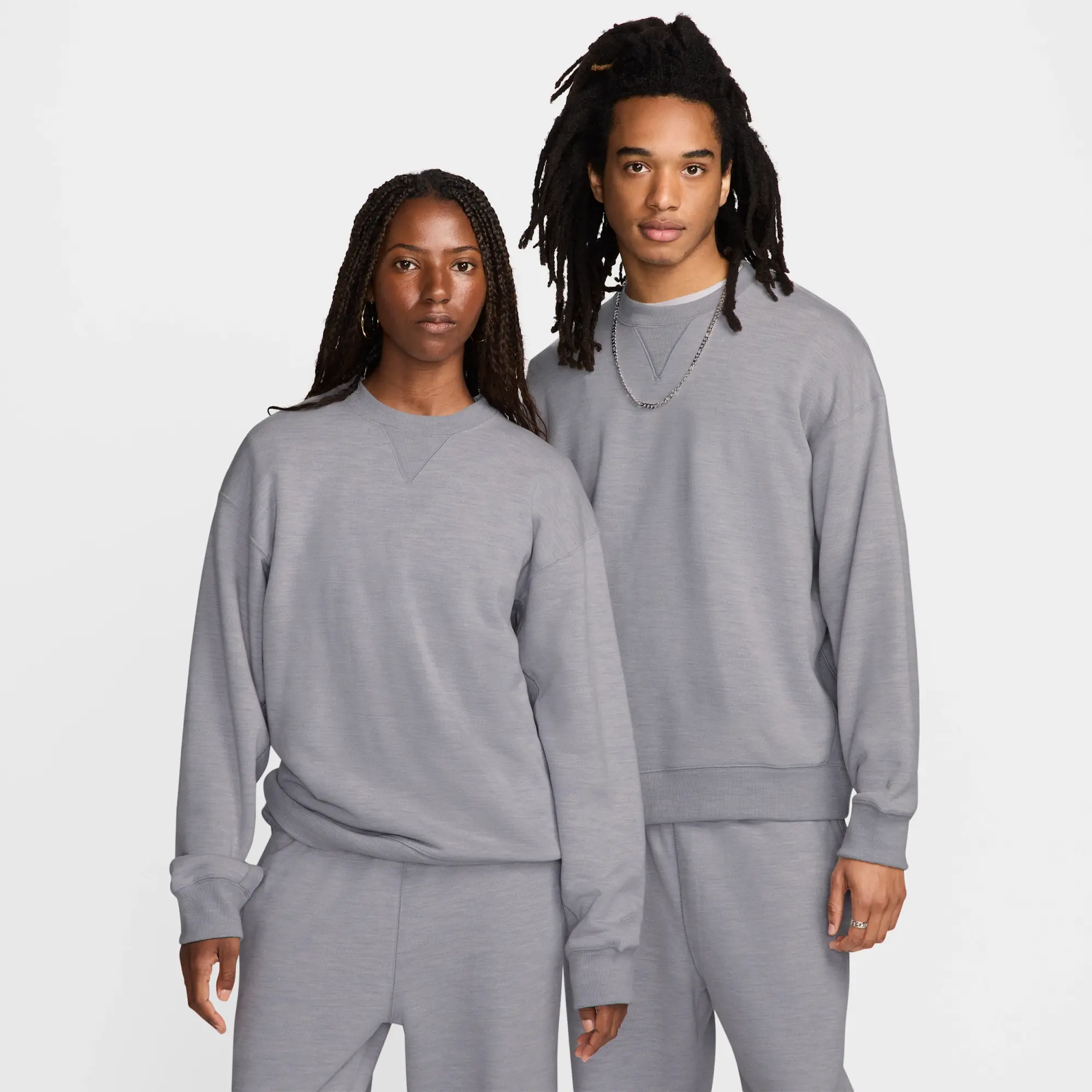 Nike Wool Classics Crew - Grey - Wool