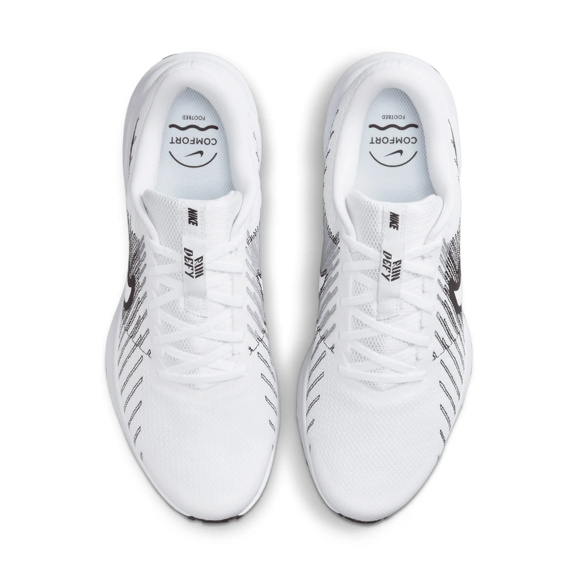 Nike Run Defy Men's Road-Running Shoes - White