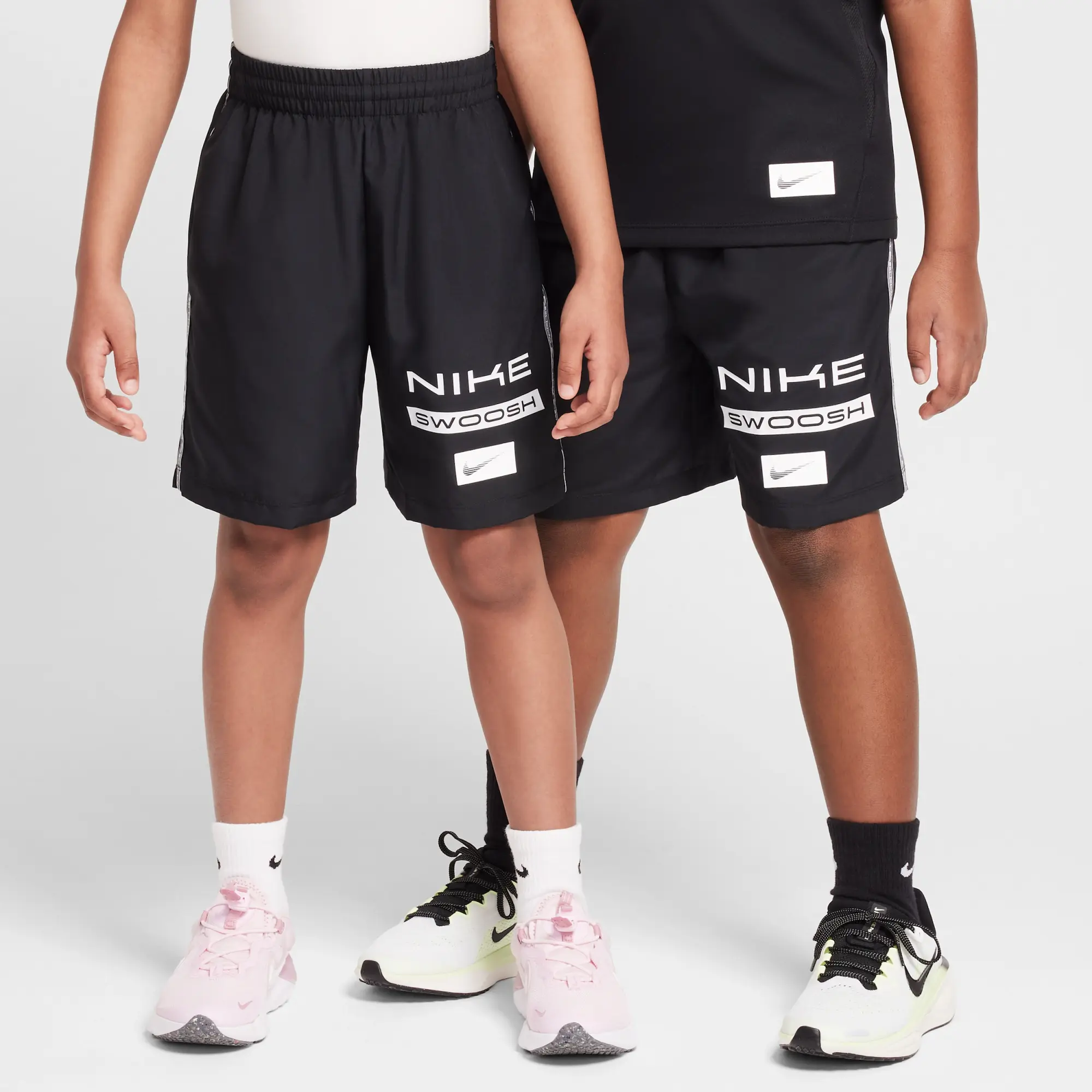 Nike Multi Older Kids' (Boys') Dri-FIT Woven Shorts - Black - Sustainable Materials