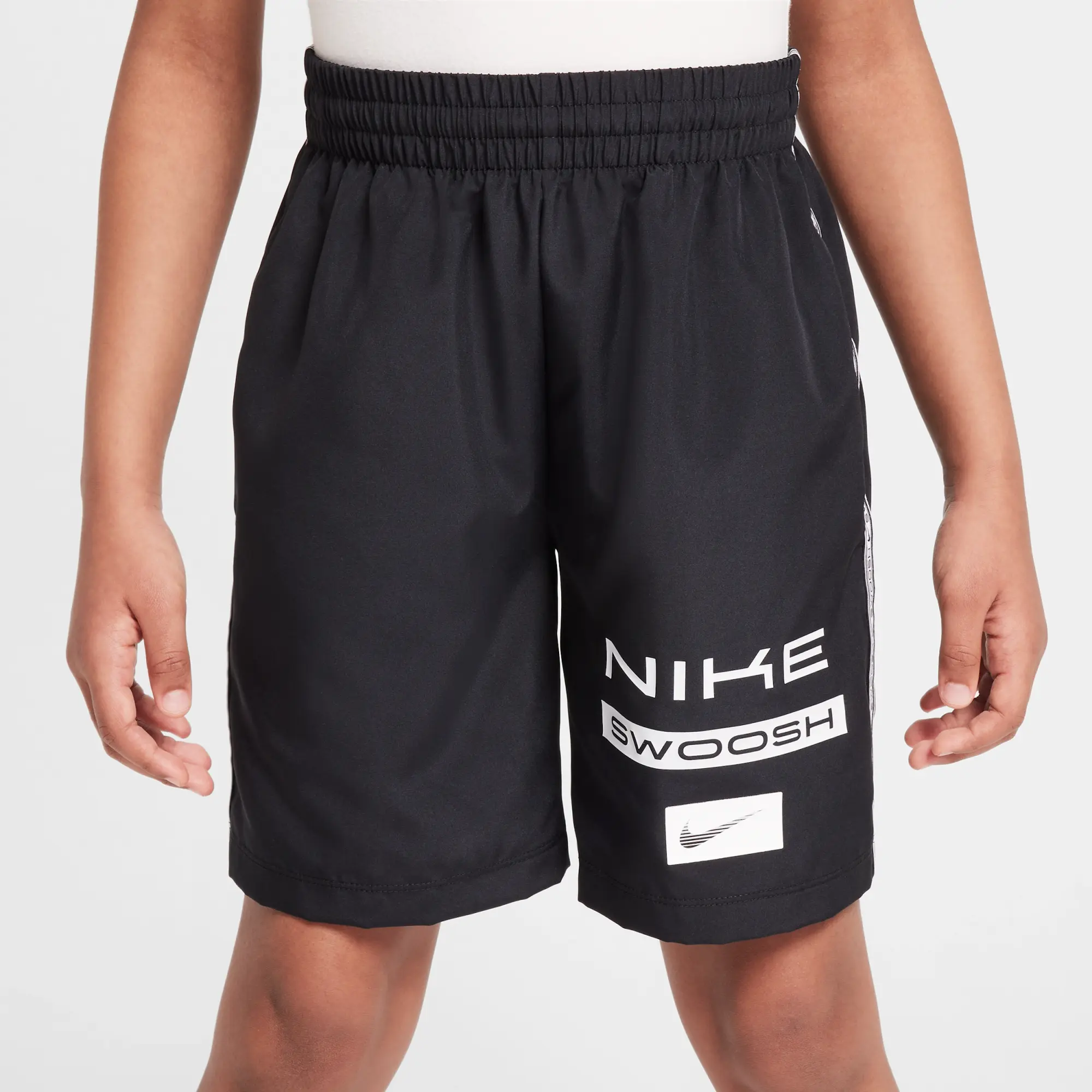 Nike Multi Older Kids' (Boys') Dri-FIT Woven Shorts - Black - Sustainable Materials