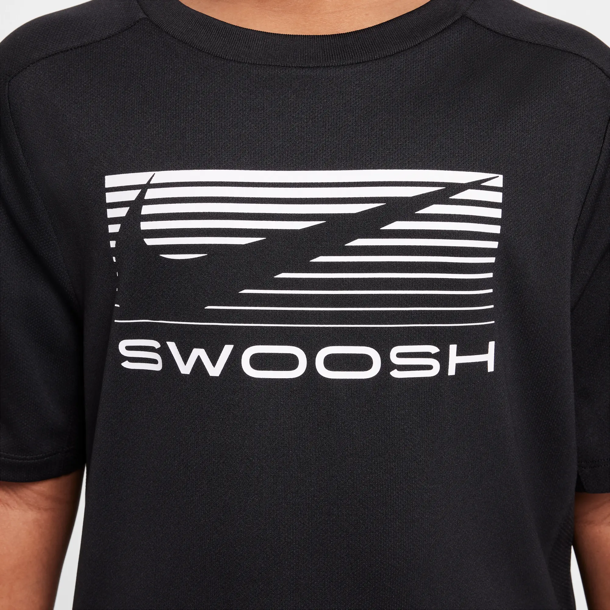 Nike Multi Older Kids' (Boys') Dri-FIT Short-Sleeve Top - Black - Recycled Polyester Minimum