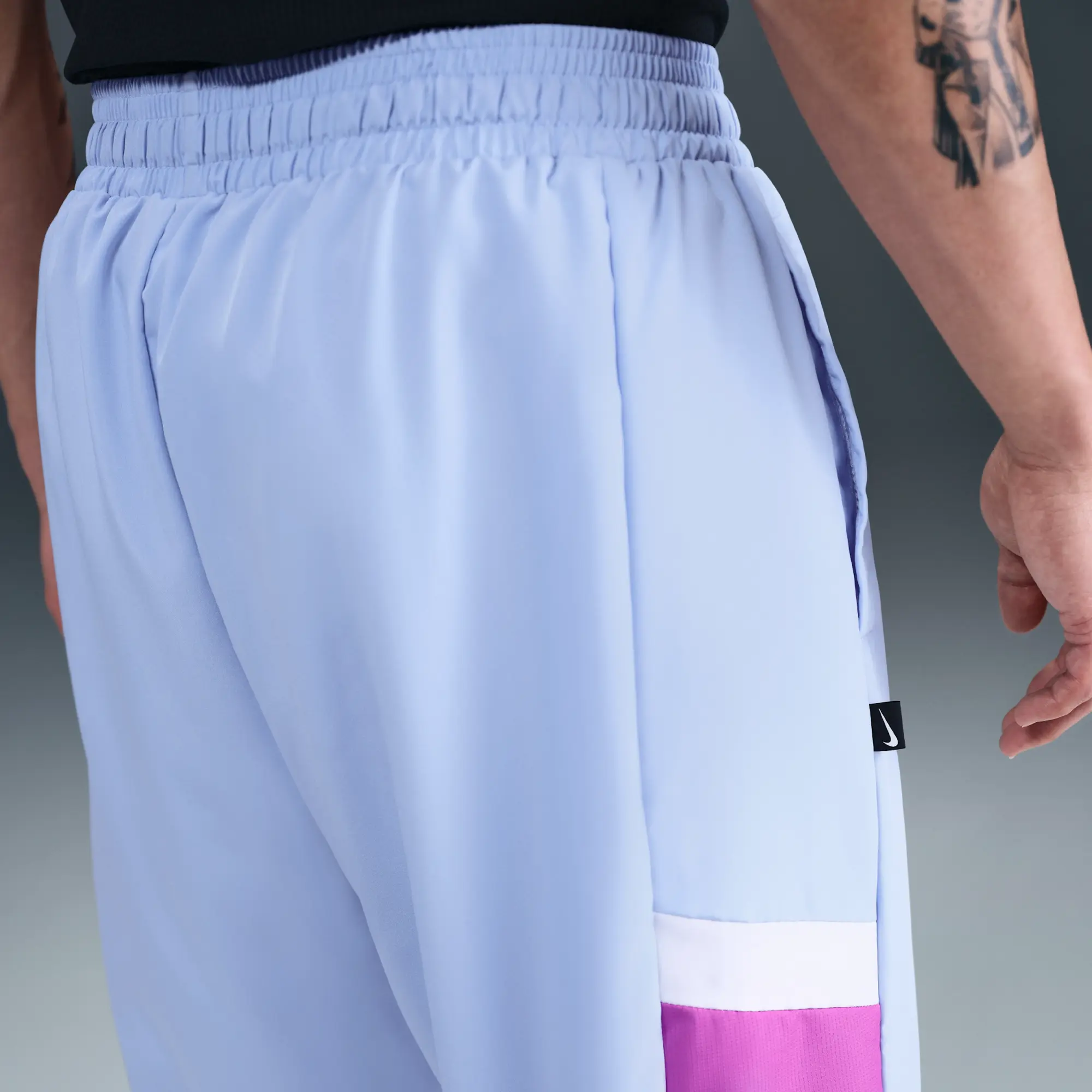 Nike Icon Men's Woven Basketball Trousers - Blue - Recycled Polyester