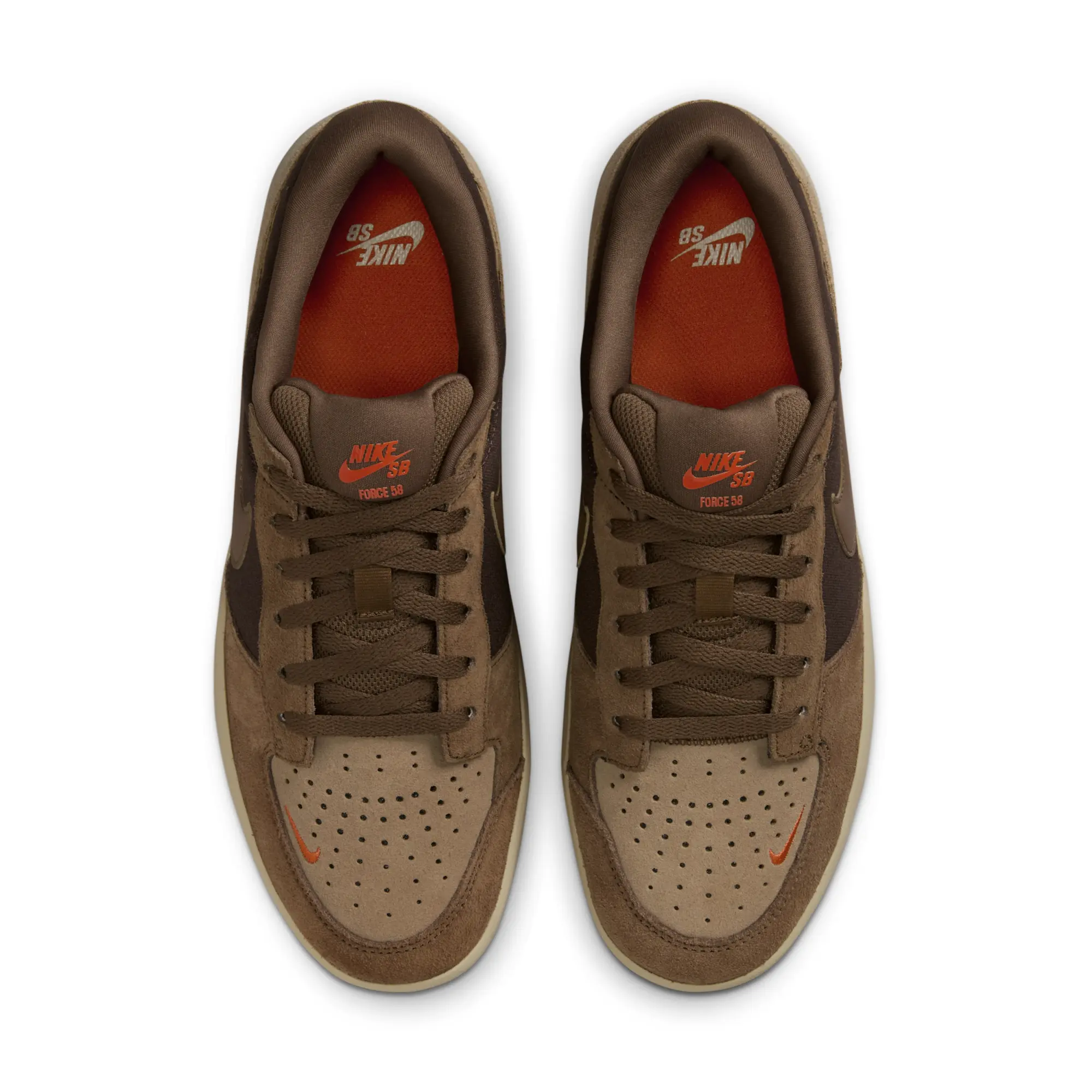 Nike SB Force 58 Skate Shoes - Brown