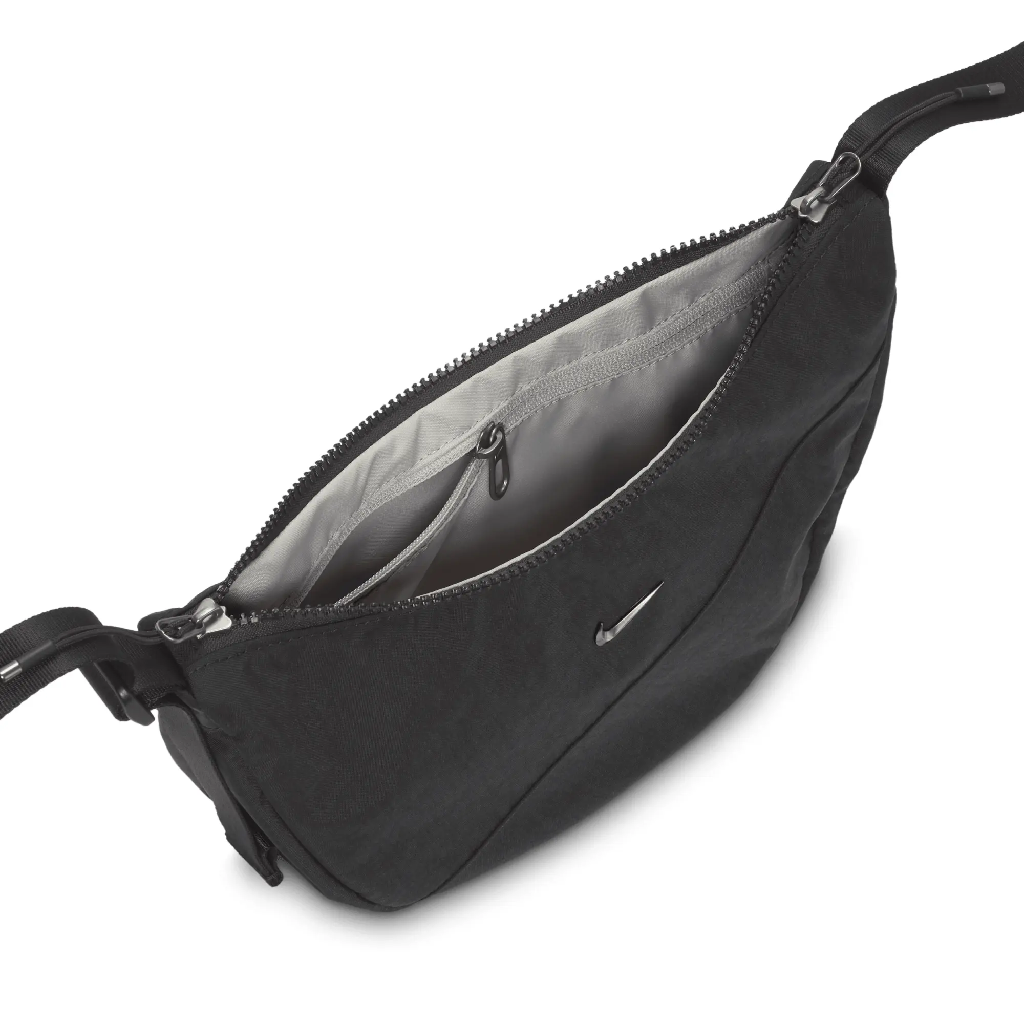 Nike Aura Crescent Cross-Body Bag (4L) - Black - Recycled Polyester Minimum
