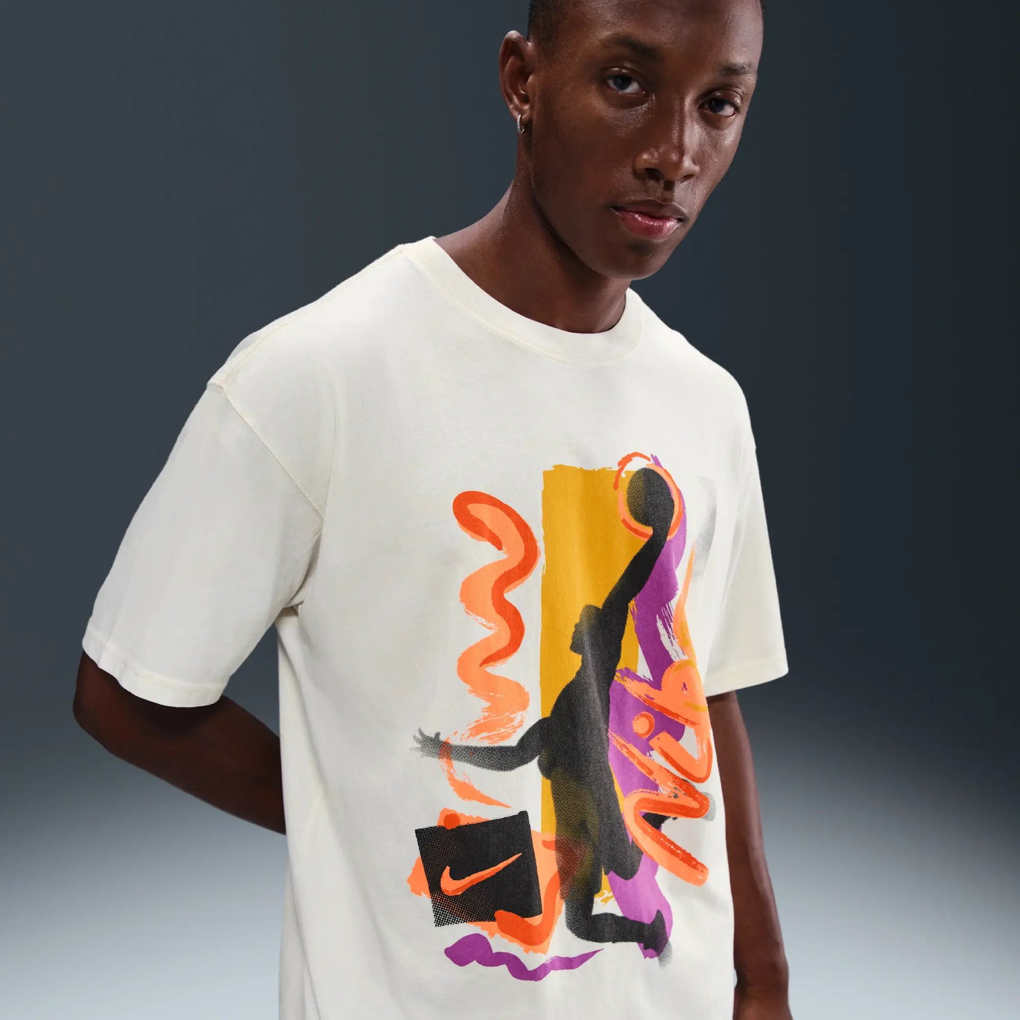 Nike Men's Max90 Basketball T-Shirt - White