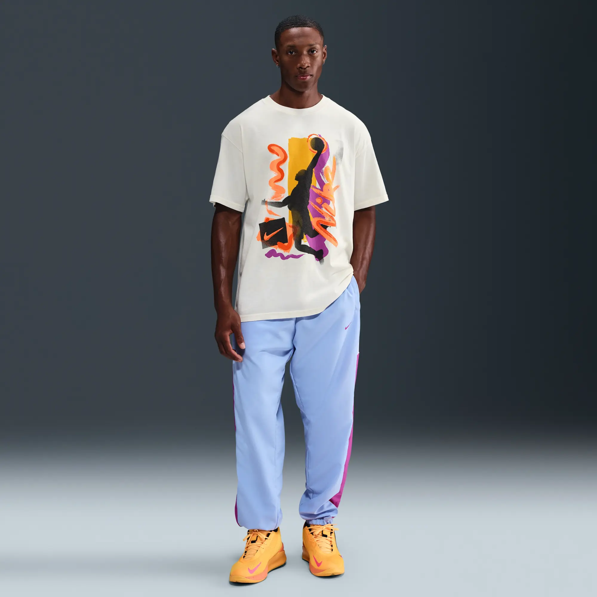 Nike Men's Max90 Basketball T-Shirt - White