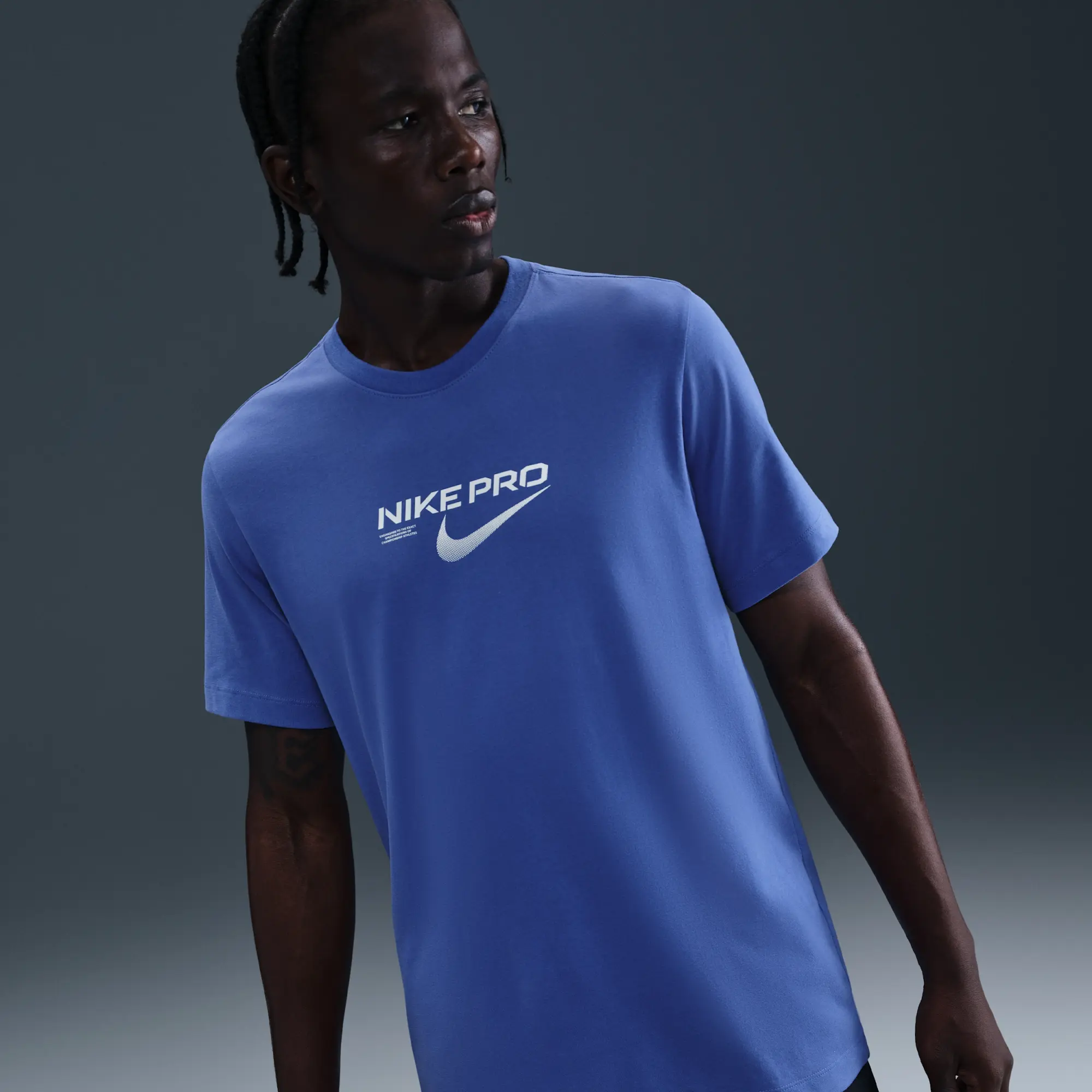 Nike Men's Dri-FIT Training T-Shirt - Blue