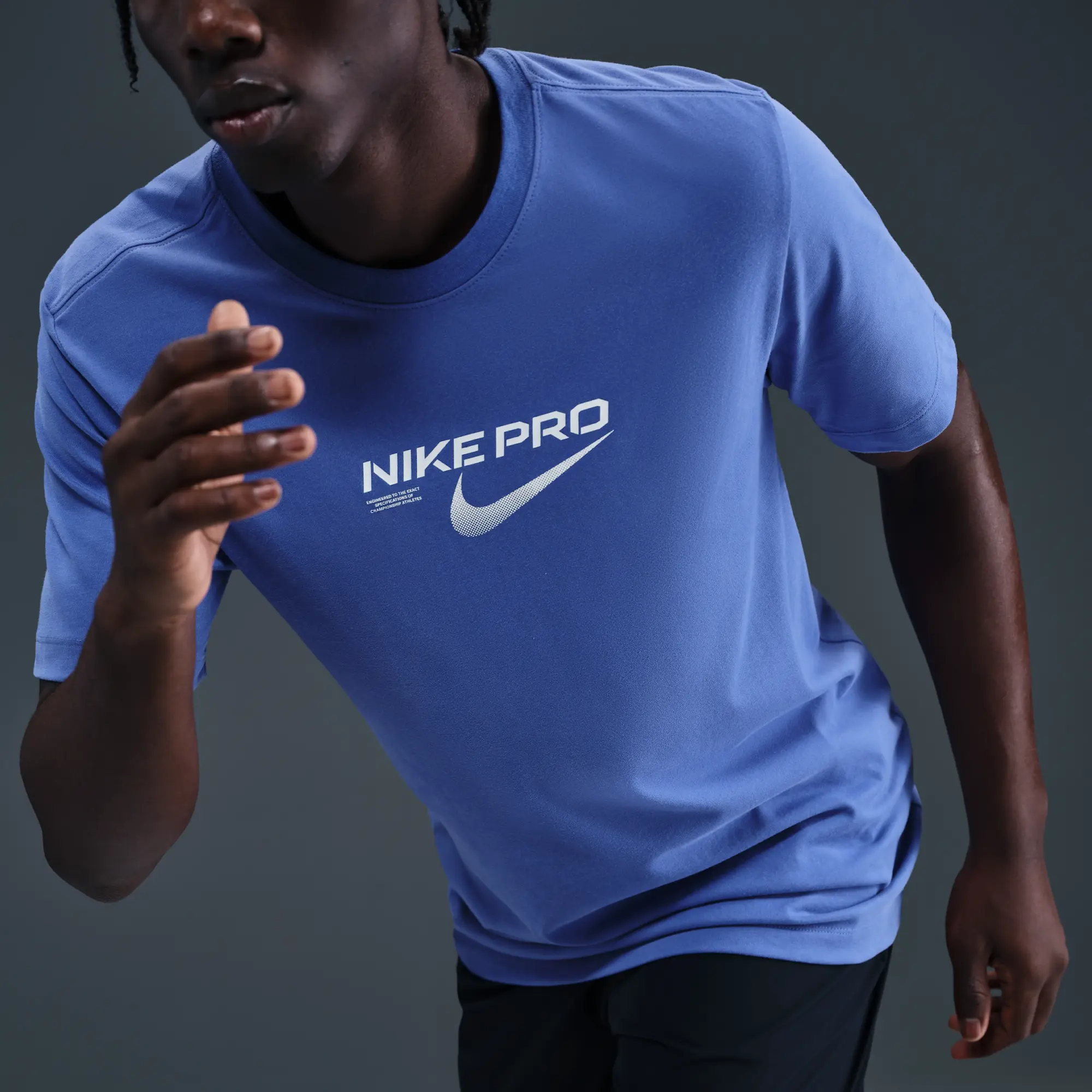Nike Men's Dri-FIT Training T-Shirt - Blue