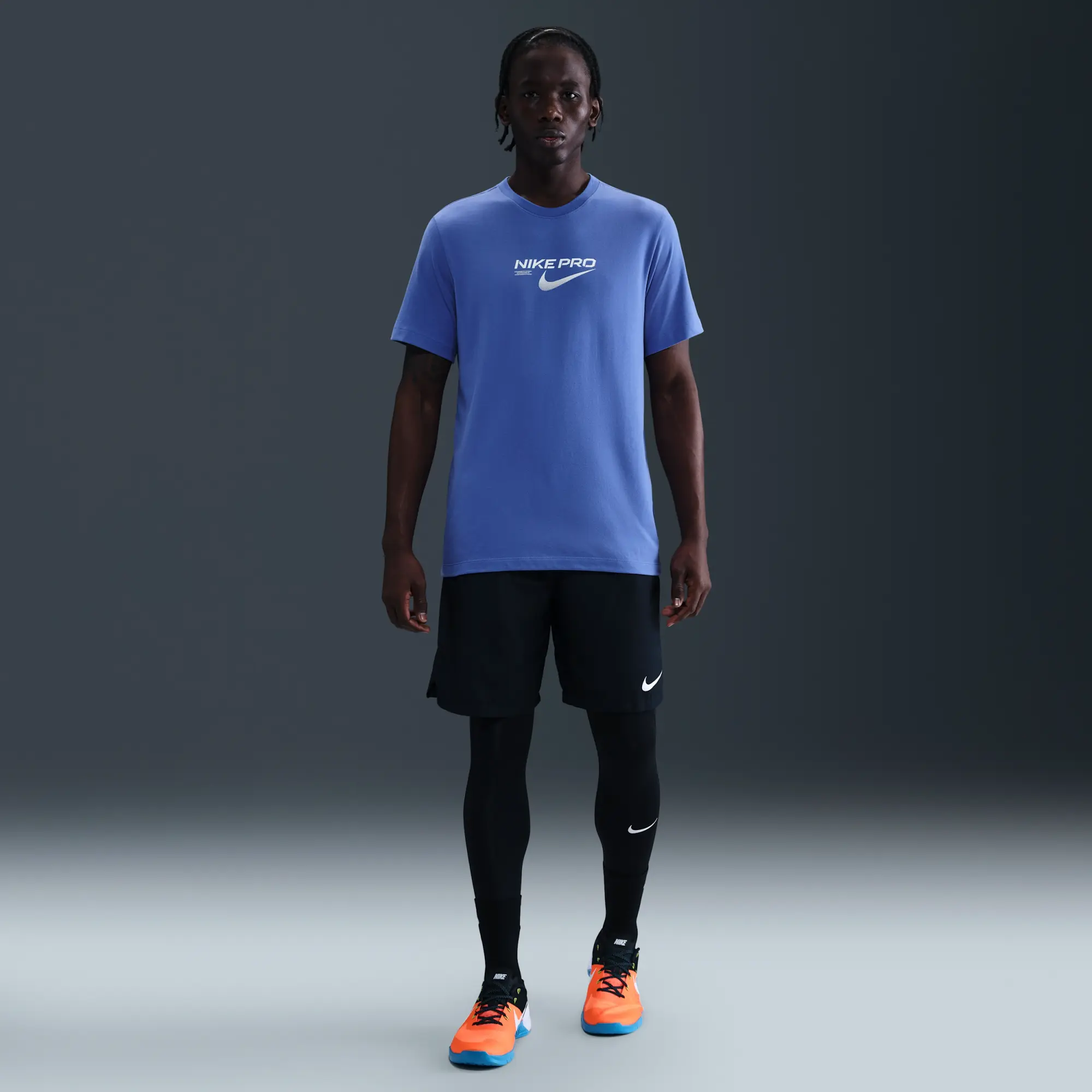 Nike Men's Dri-FIT Training T-Shirt - Blue