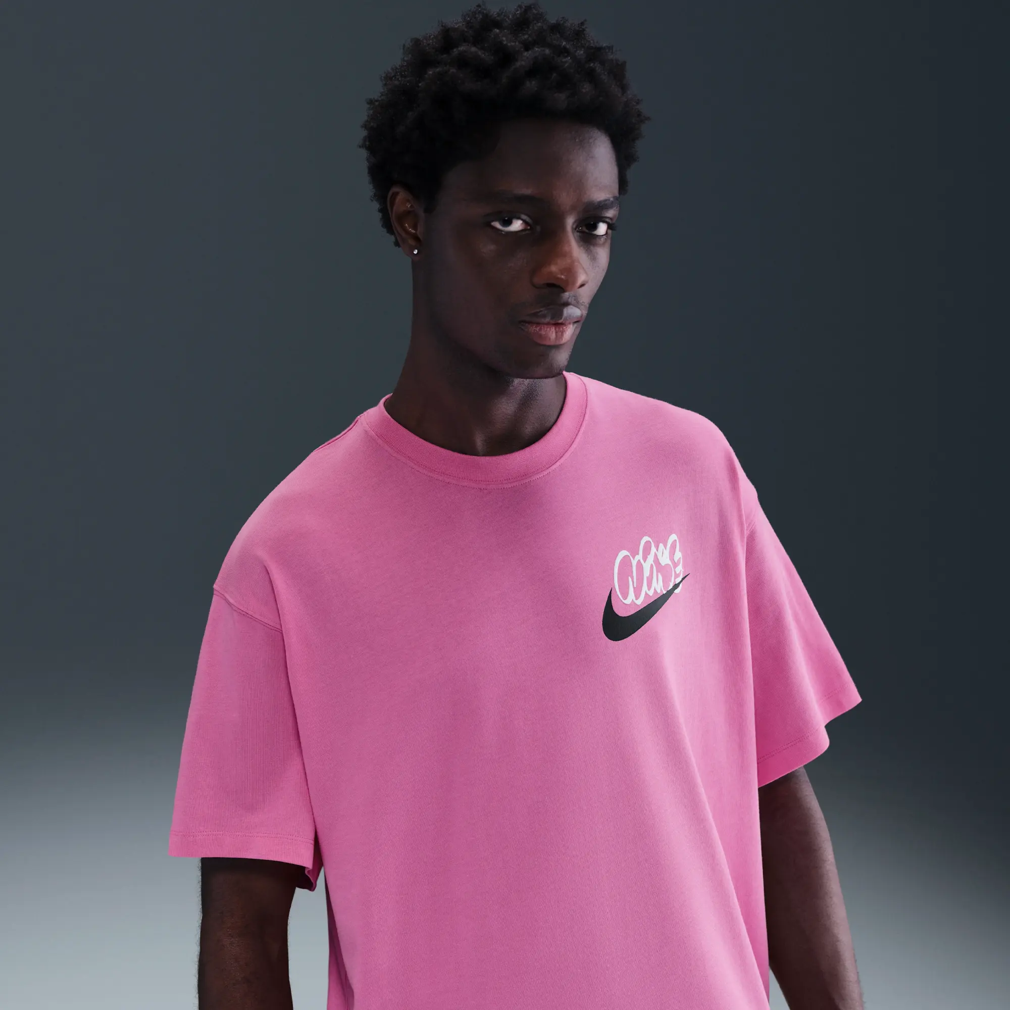 Nike Solo Swoosh Men's T-Shirt - Pink