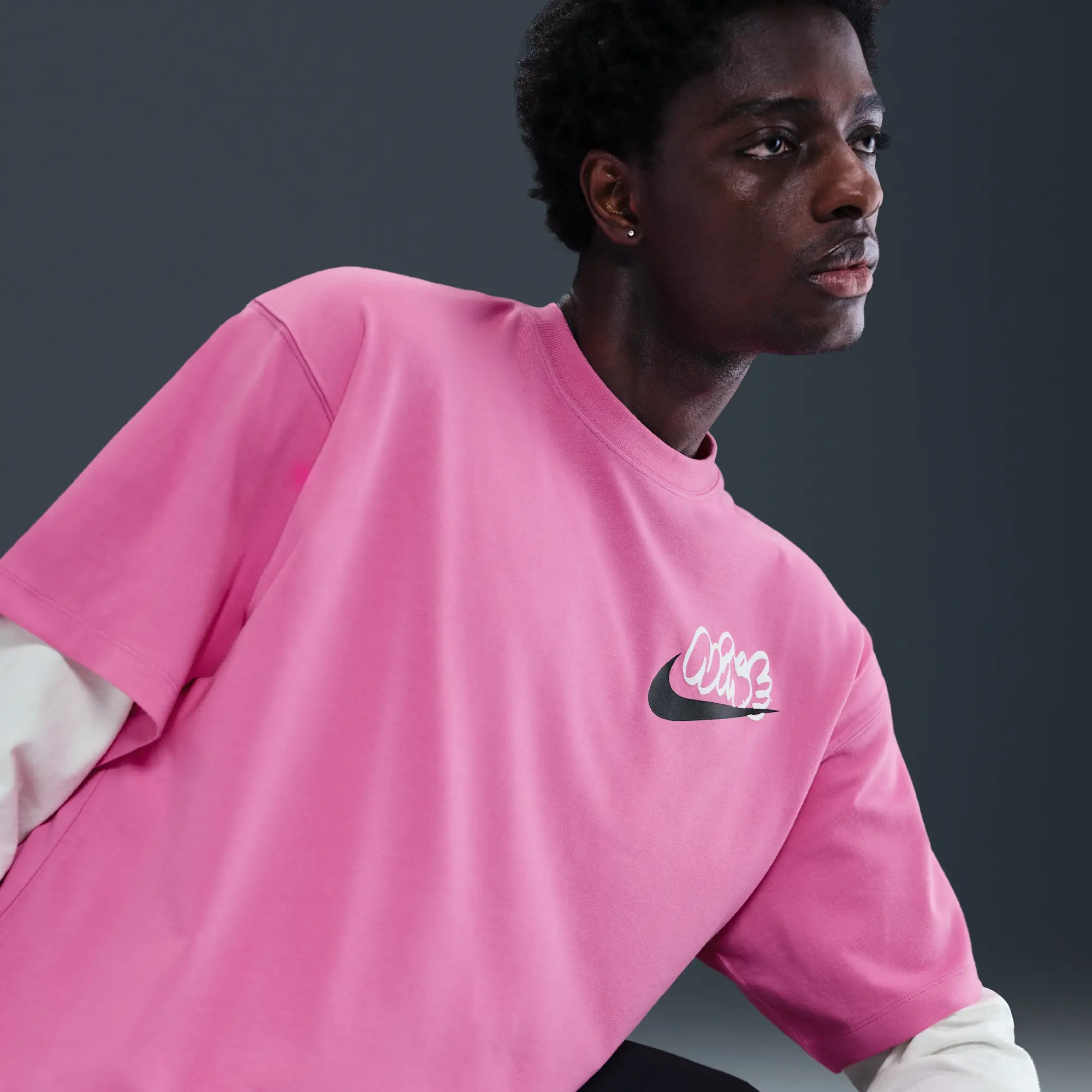 Nike Solo Swoosh Men's T-Shirt - Pink