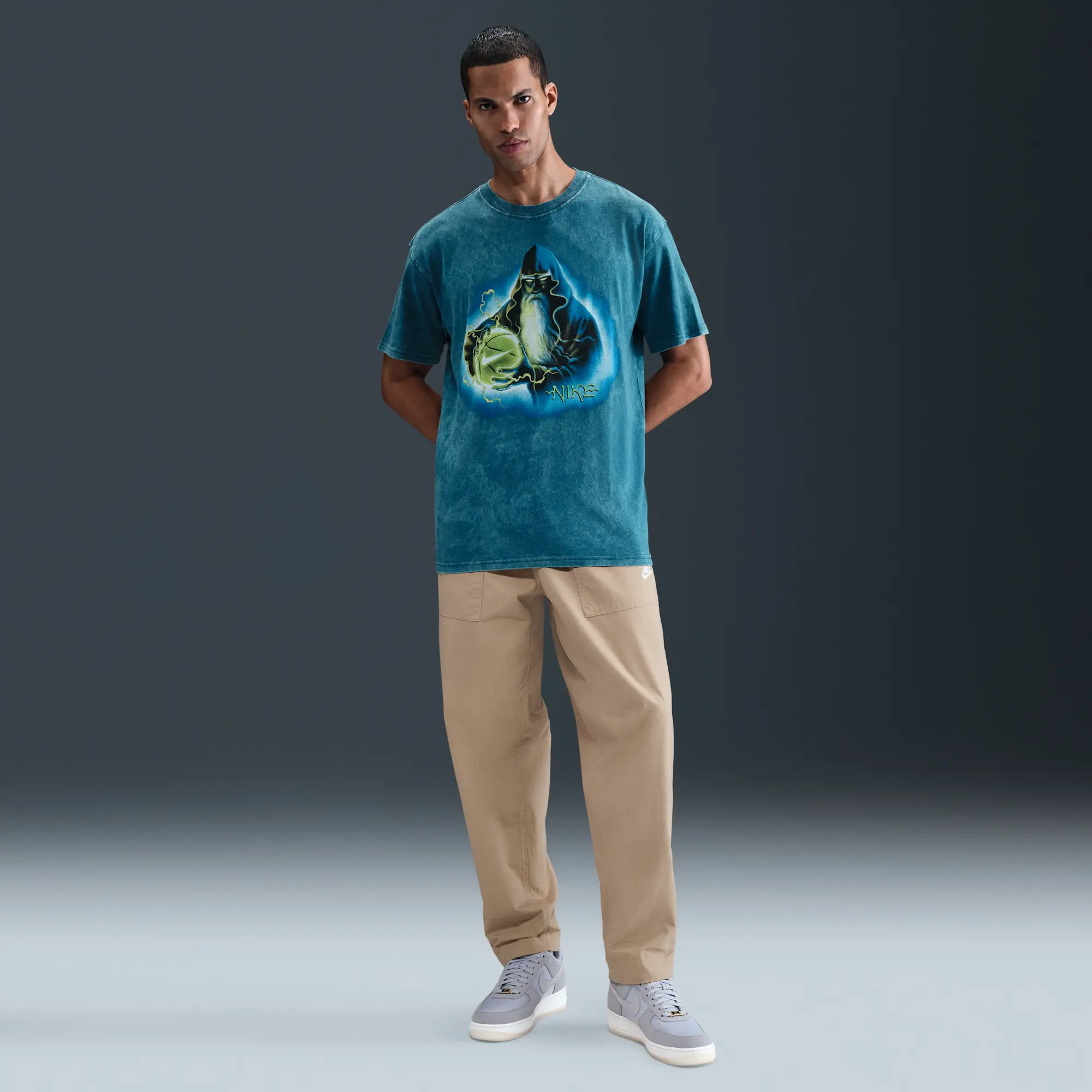 Nike Men's Basketball T-Shirt - Blue