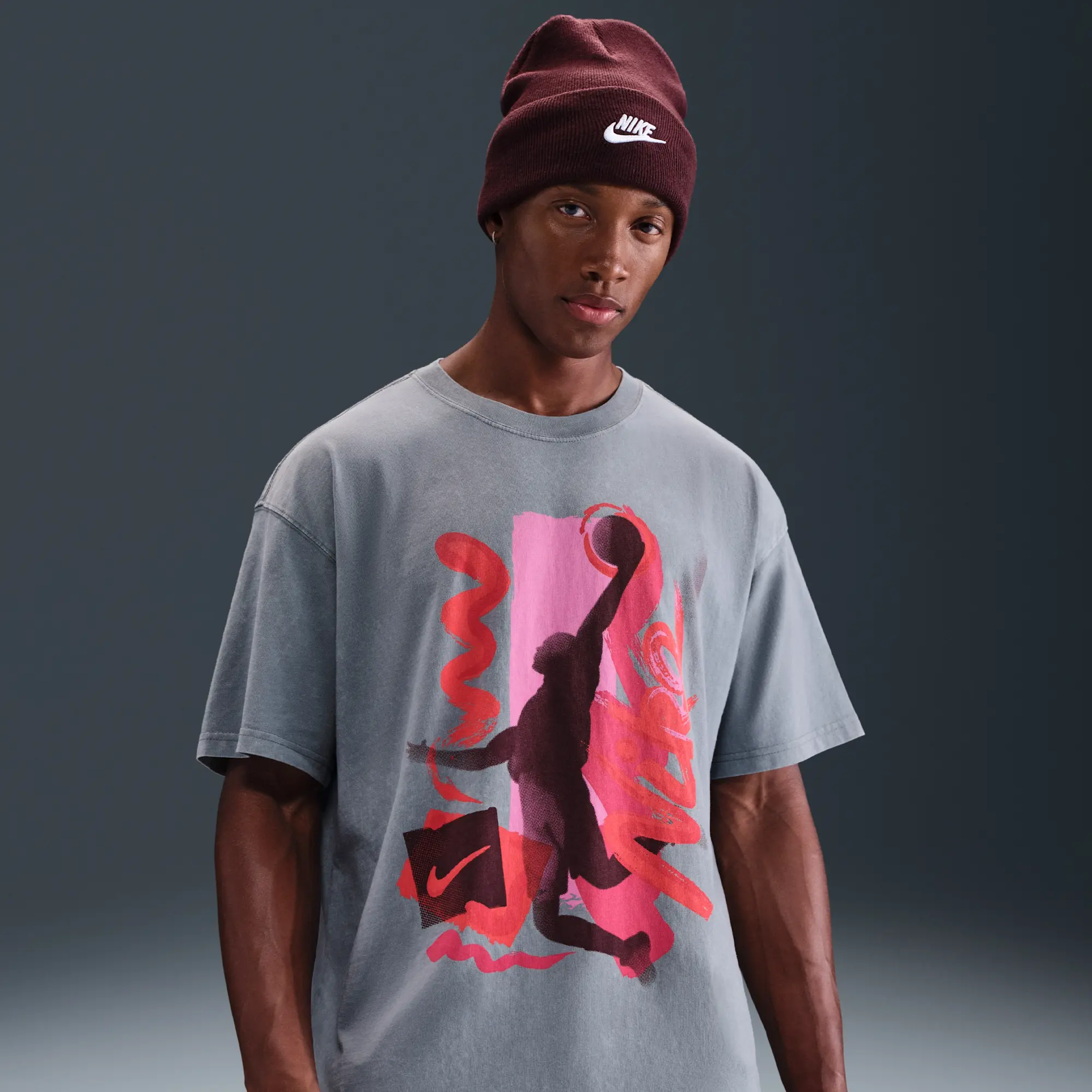 Nike Men's Max90 Basketball T-Shirt - Grey