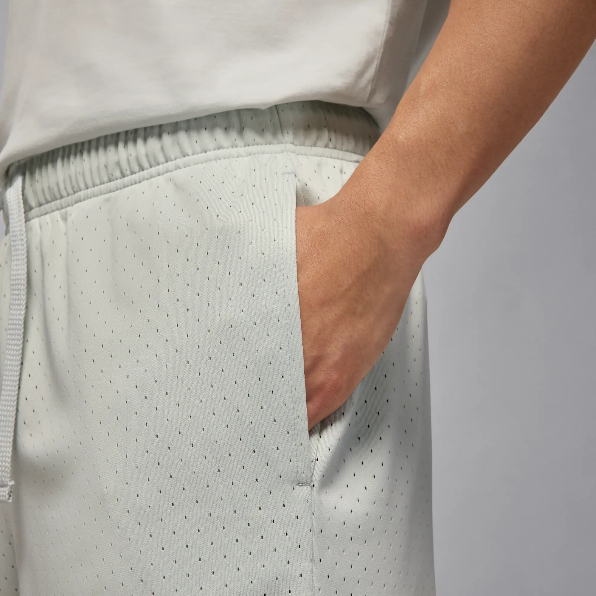 Nike Jordan Sport Men's Dri-FIT Mesh Shorts - Grey - Recycled Polyester