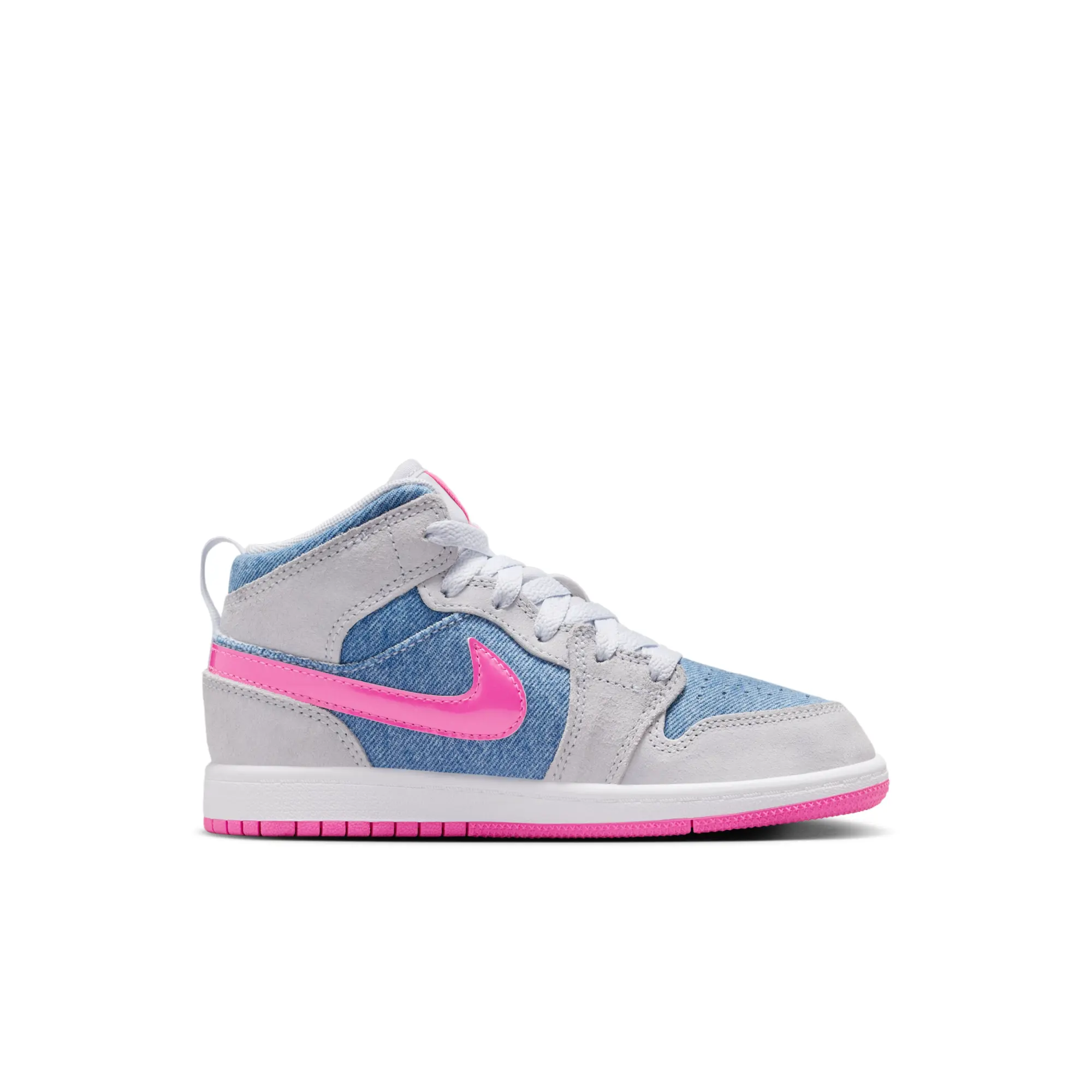 Nike Jordan 1 Mid SE Younger Kids' Shoes - Blue