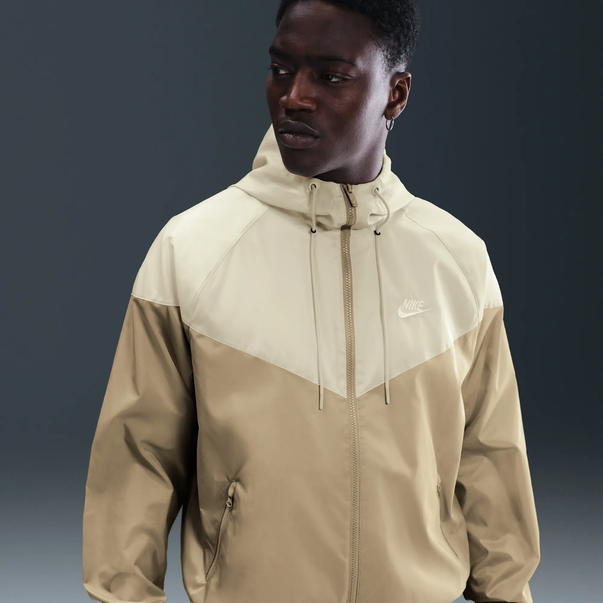 Nike Sportswear Windrunner Men's Hooded Jacket - Brown - Recycled Polyester