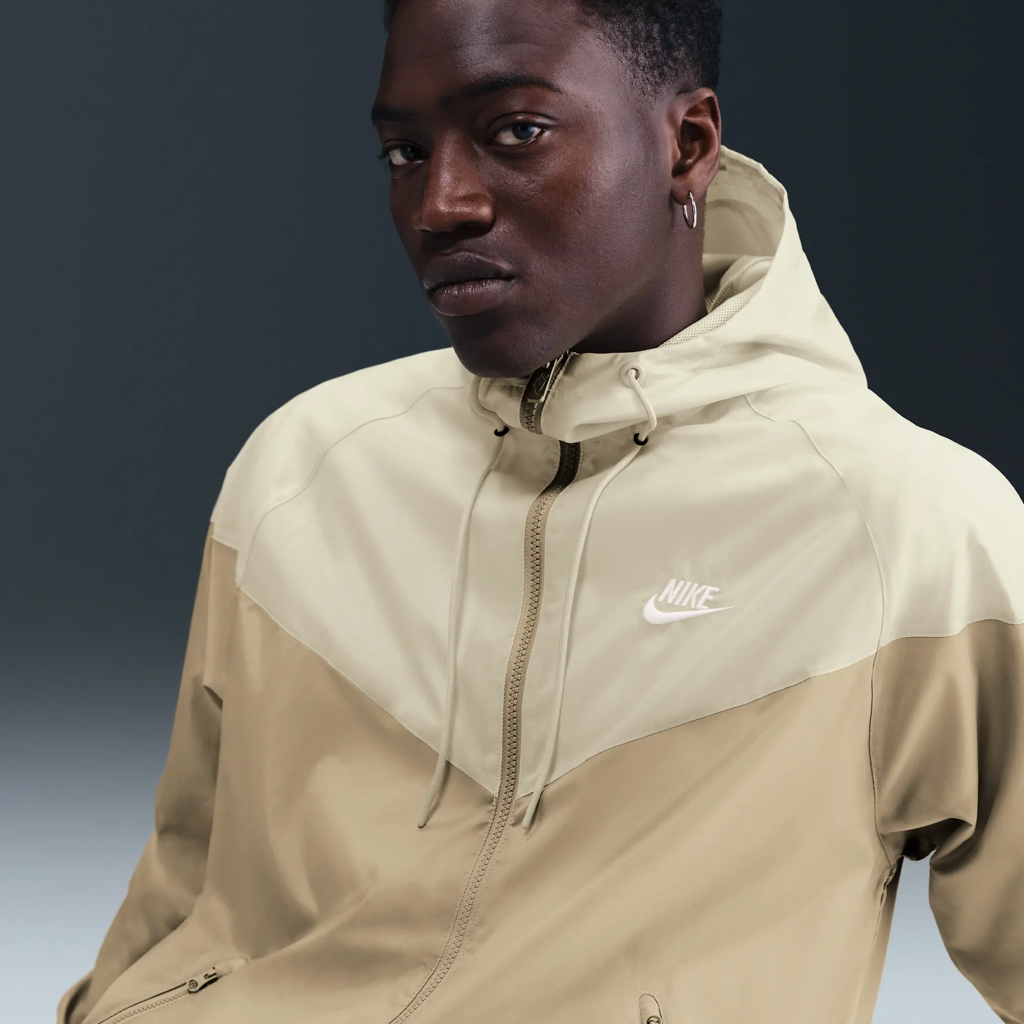 Nike Sportswear Windrunner Men's Hooded Jacket - Brown - Recycled Polyester