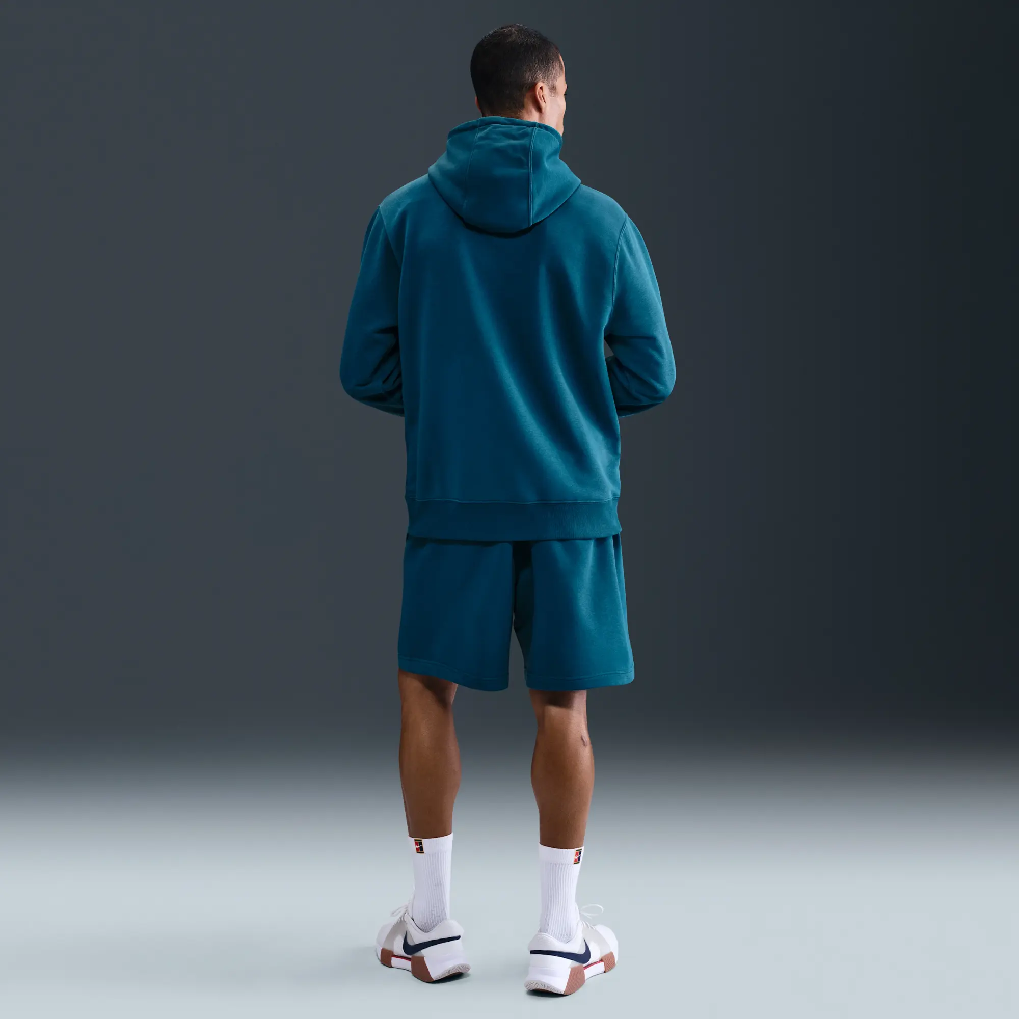 NikeCourt Heritage Men's Dri-FIT French Terry Tennis Pullover Hoodie - Blue - Fleece