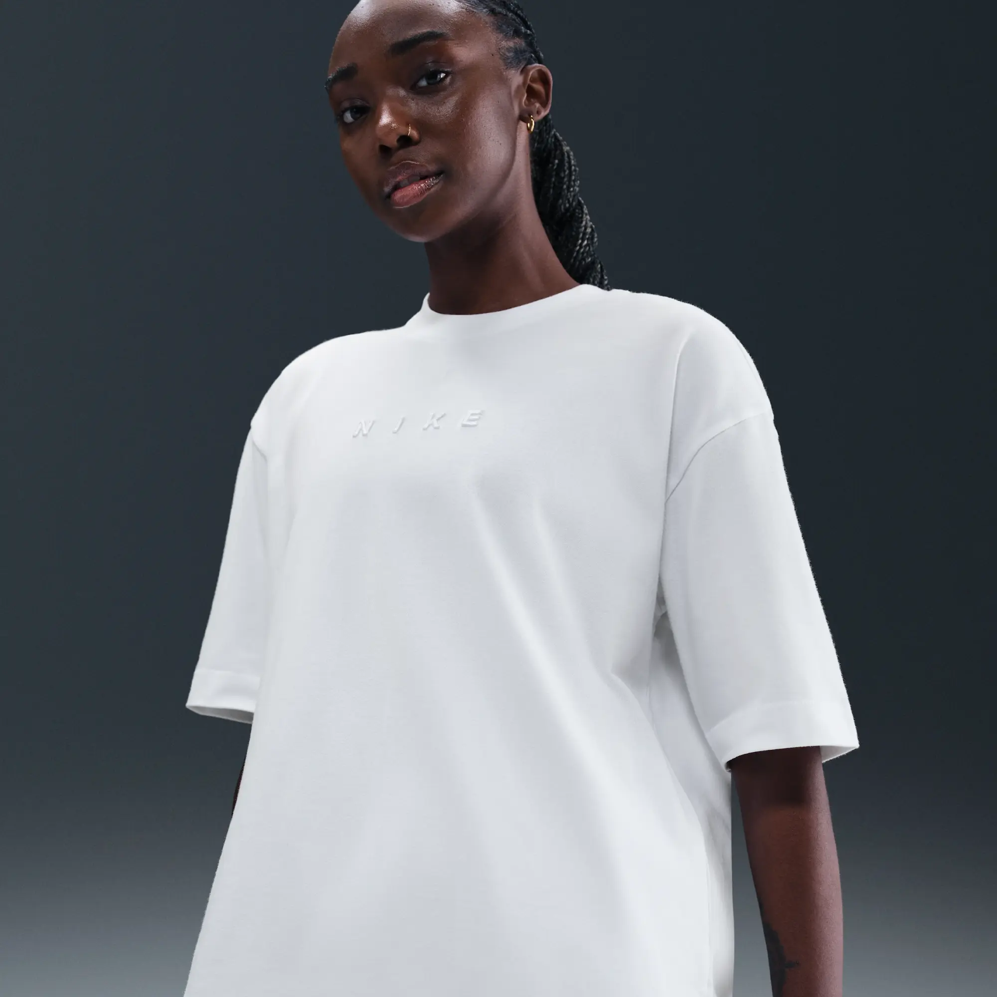 Nike Sportswear Women's Oversized Short-Sleeve T-Shirt - White