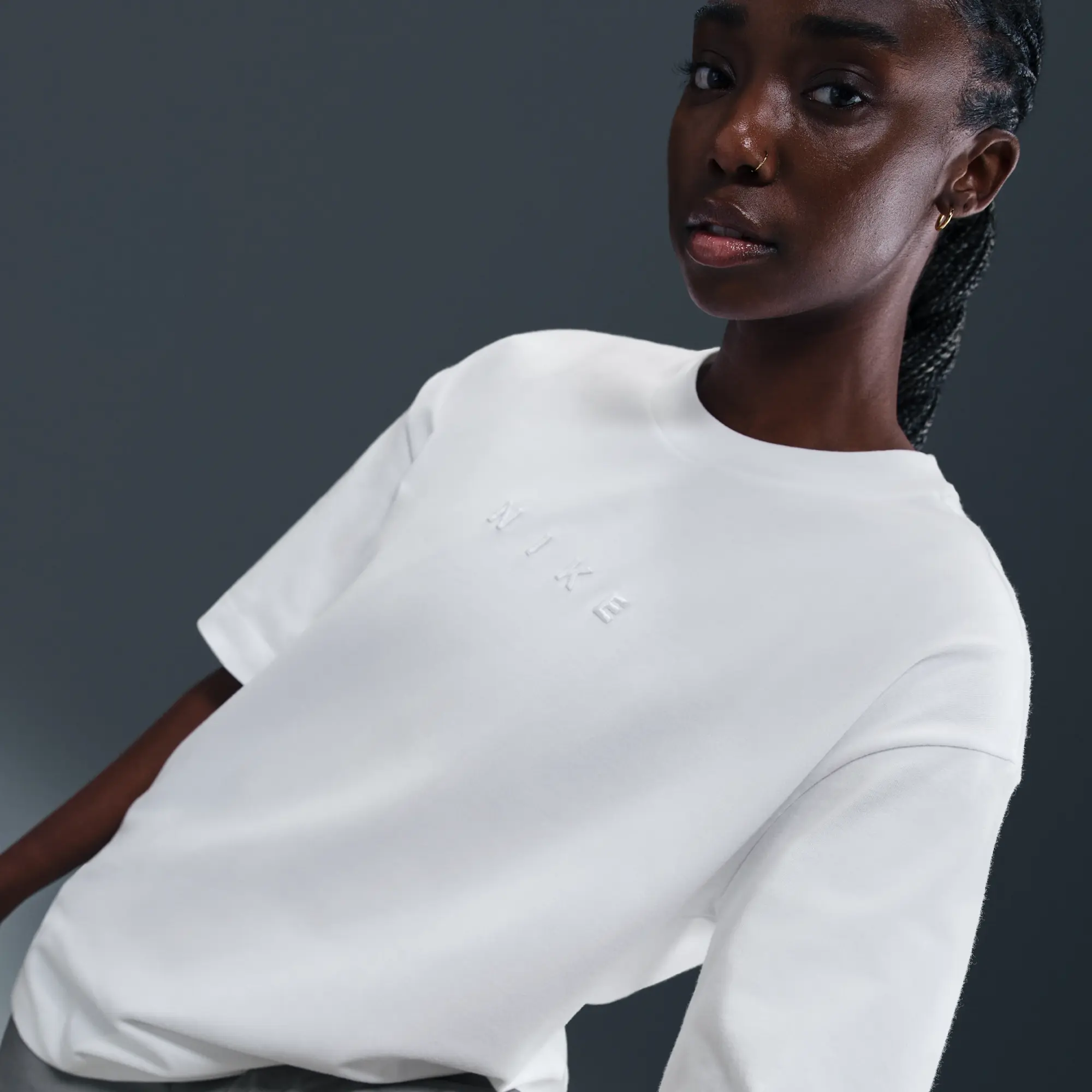 Nike Sportswear Women's Oversized Short-Sleeve T-Shirt - White