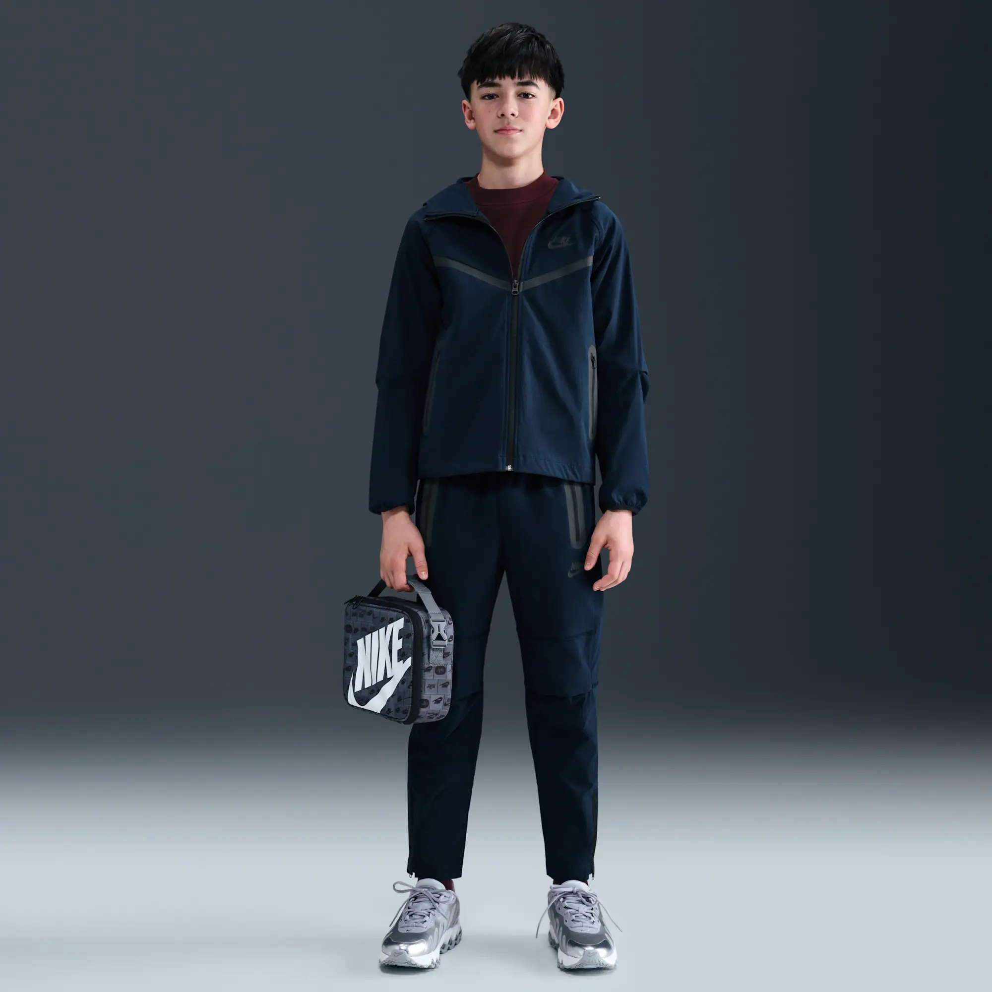 Nike Tech Older Kids' (Boys') Woven Jacket - Blue