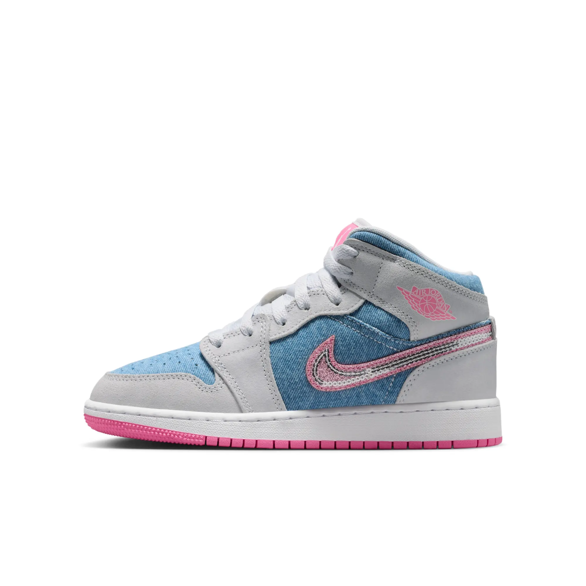 Nike Air Jordan 1 Mid SE Older Kids' Shoes - Blue