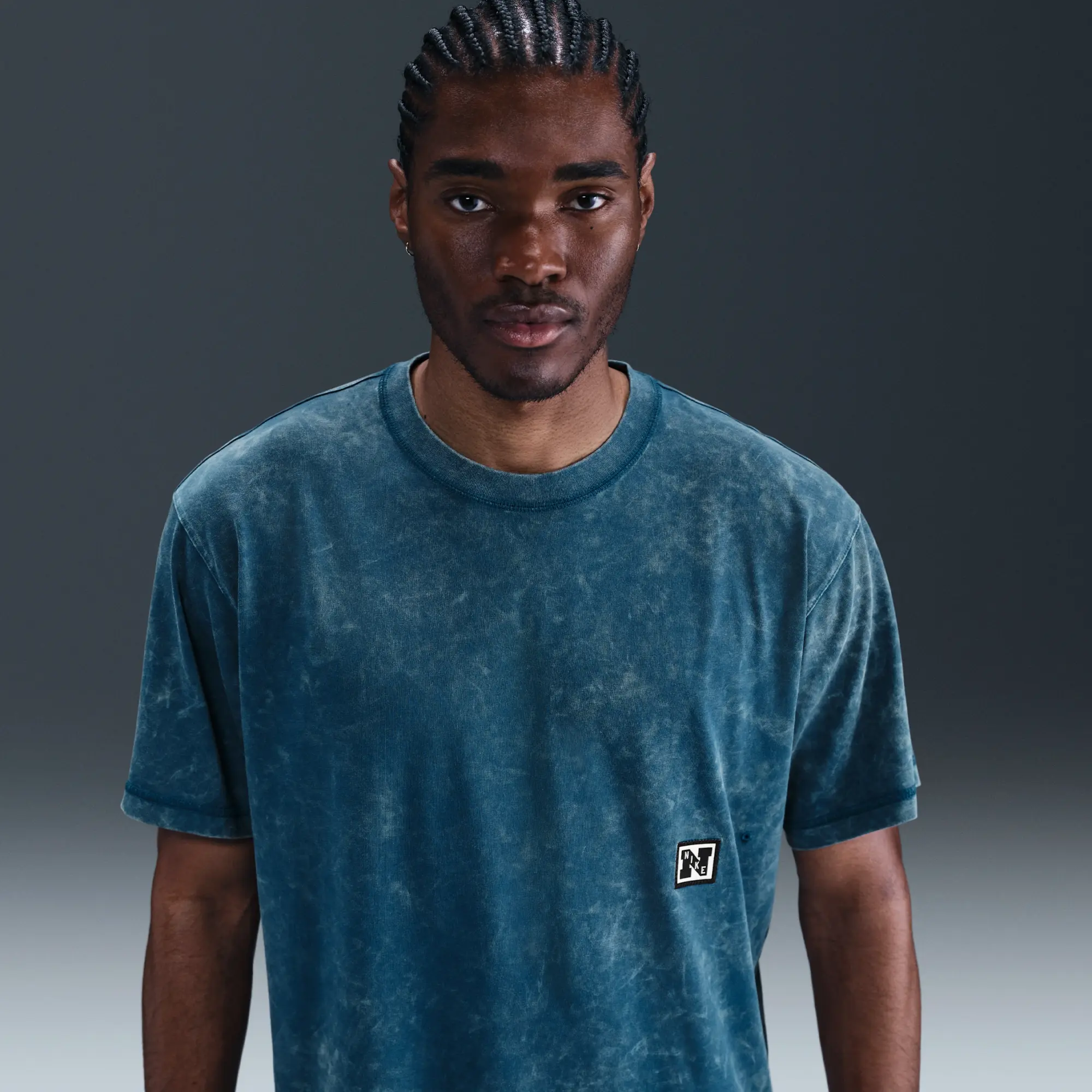 Nike Gym Heritage Men's Dri-FIT Short-Sleeve Training Top - Blue