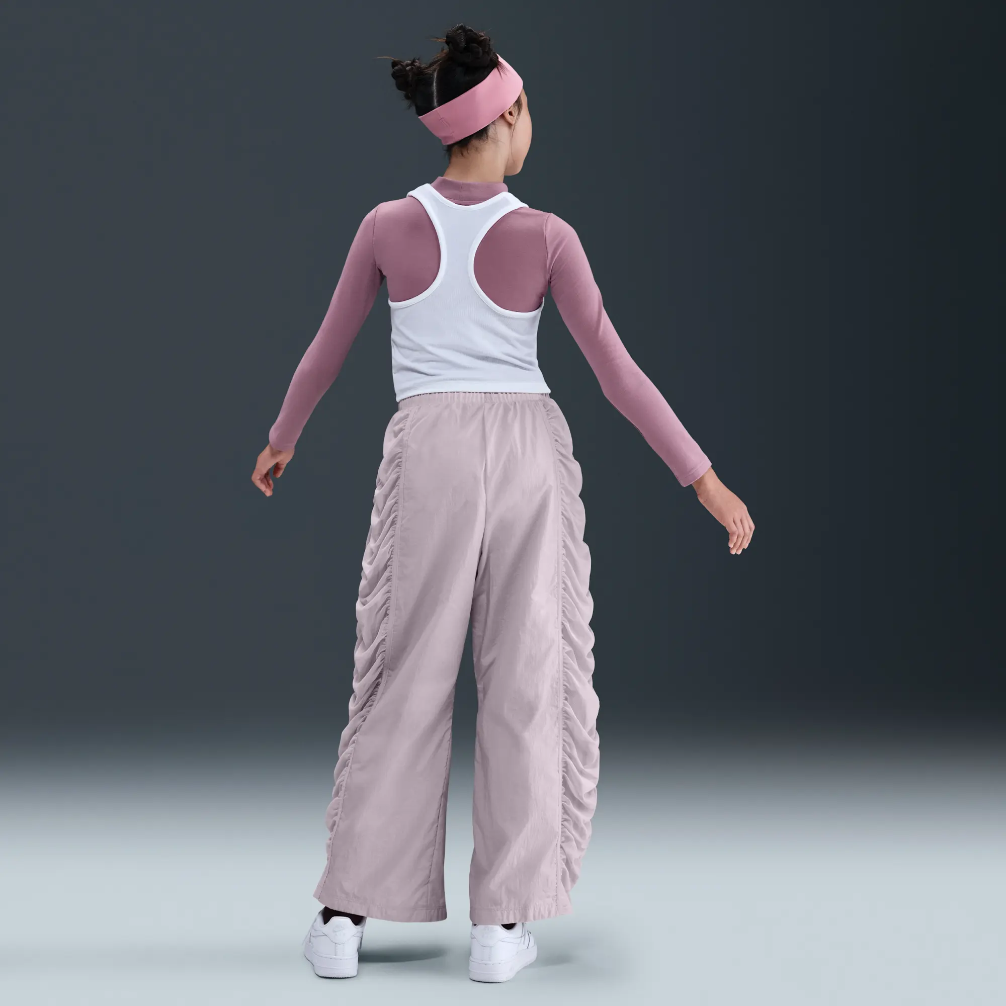 Nike Sportswear Girls' Woven Trousers - Purple