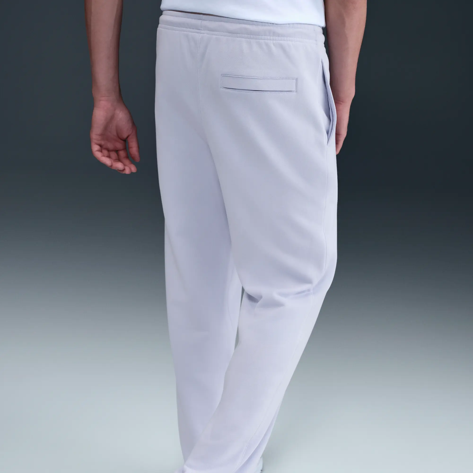 Nike Club Men's French Terry Open-Hem Trousers - Grey - Fleece > Club Fleece