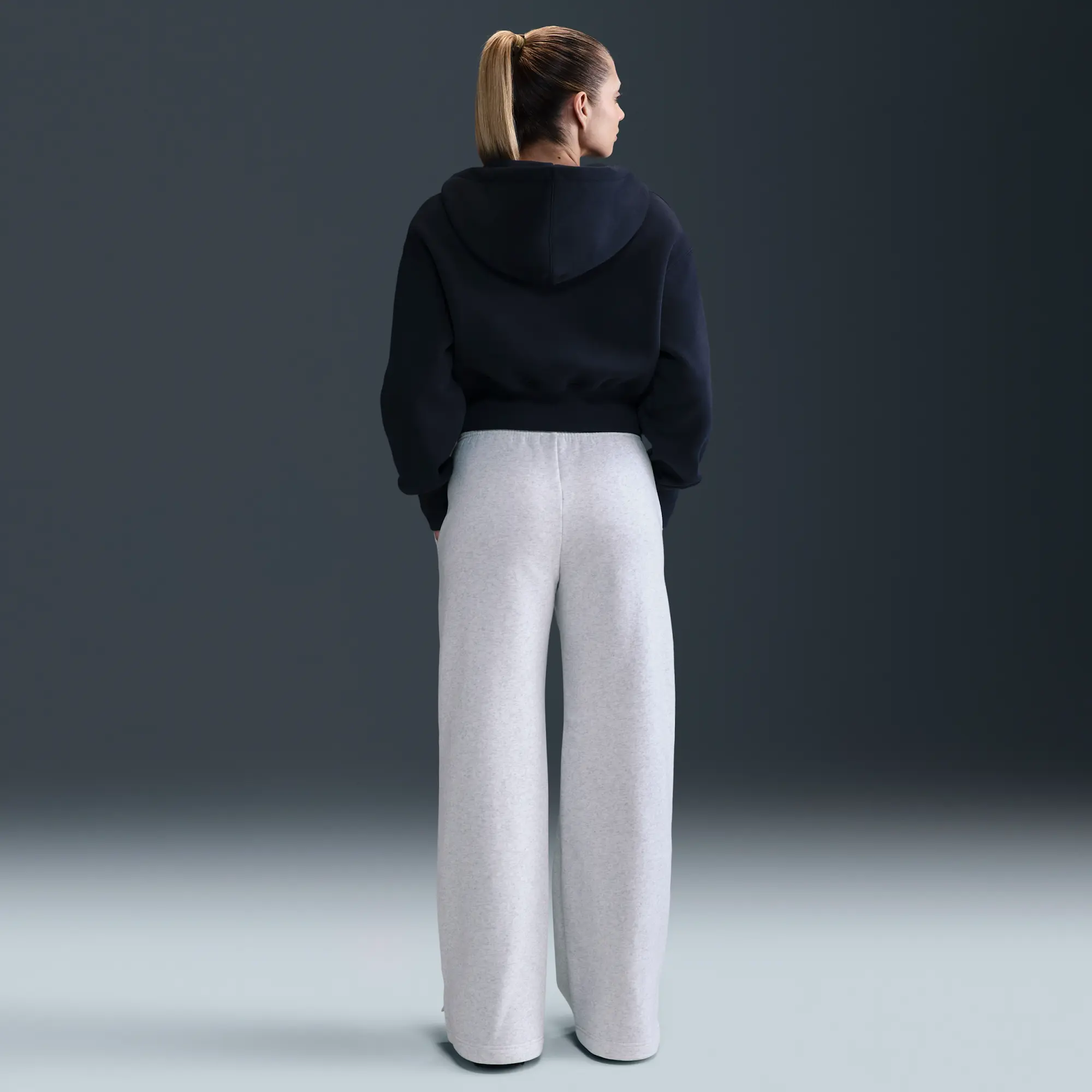 Nike Sportswear Phoenix Fleece Women's High-Waisted Wide-Leg Trousers - Brown - Fleece > Phoenix Fleece