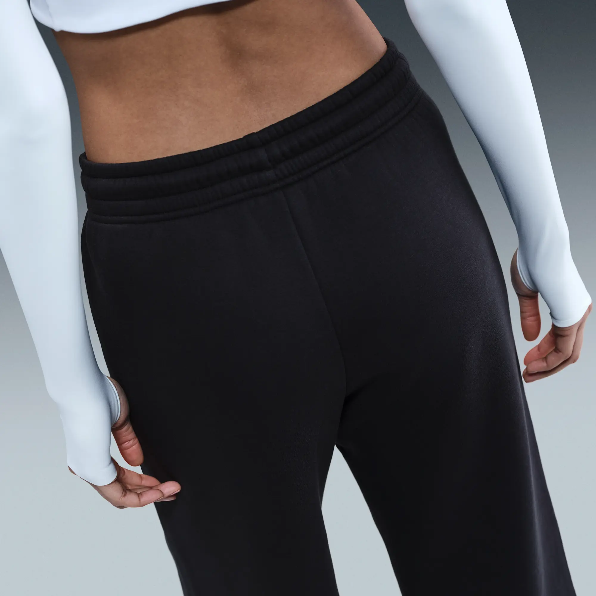 Nike Sportswear Phoenix Fleece Women's High-Waisted Wide-Leg Trousers - Black - Fleece > Phoenix Fleece