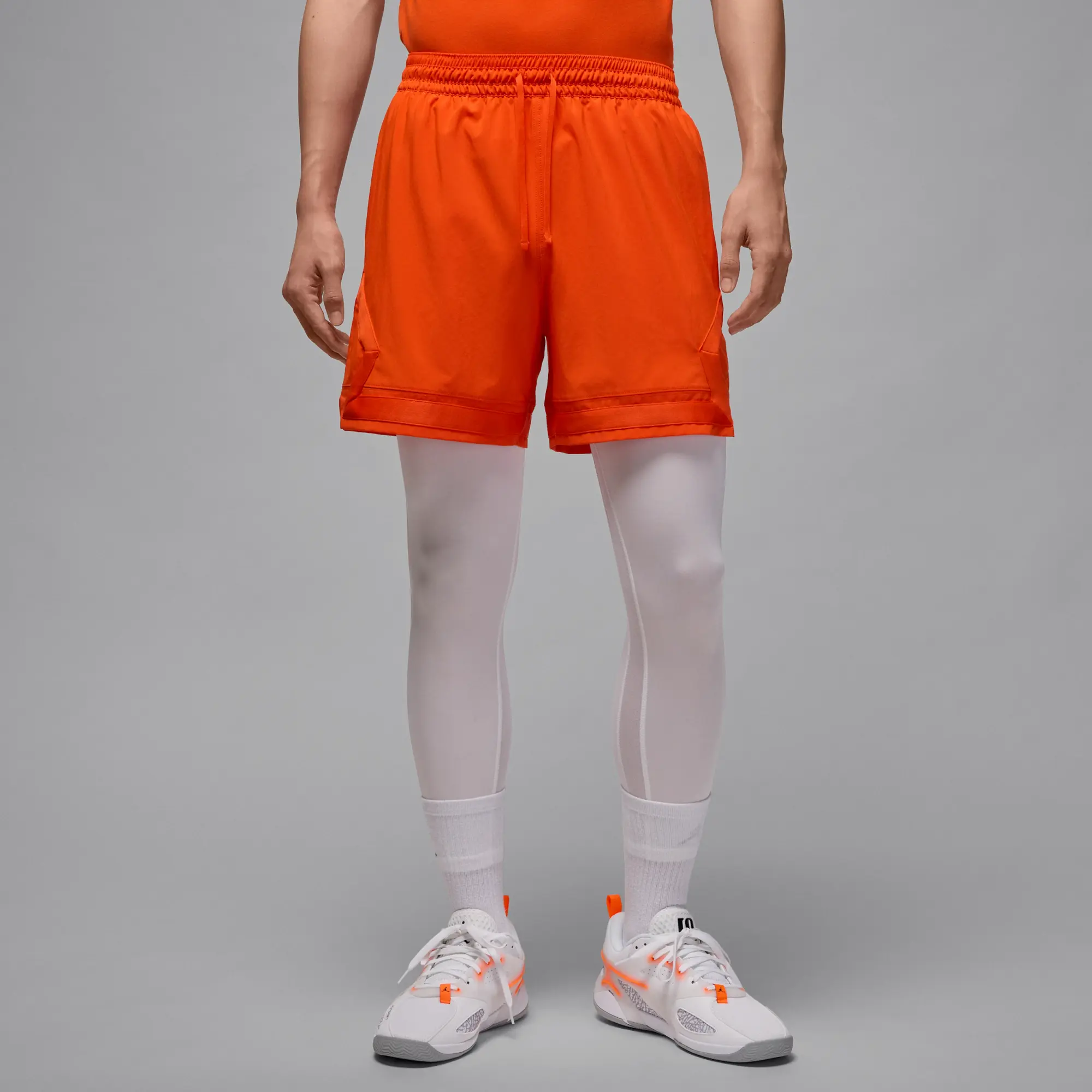 Nike Jordan Sport Men's Dri-FIT Woven Diamond Shorts - Orange - Recycled Polyester Minimum