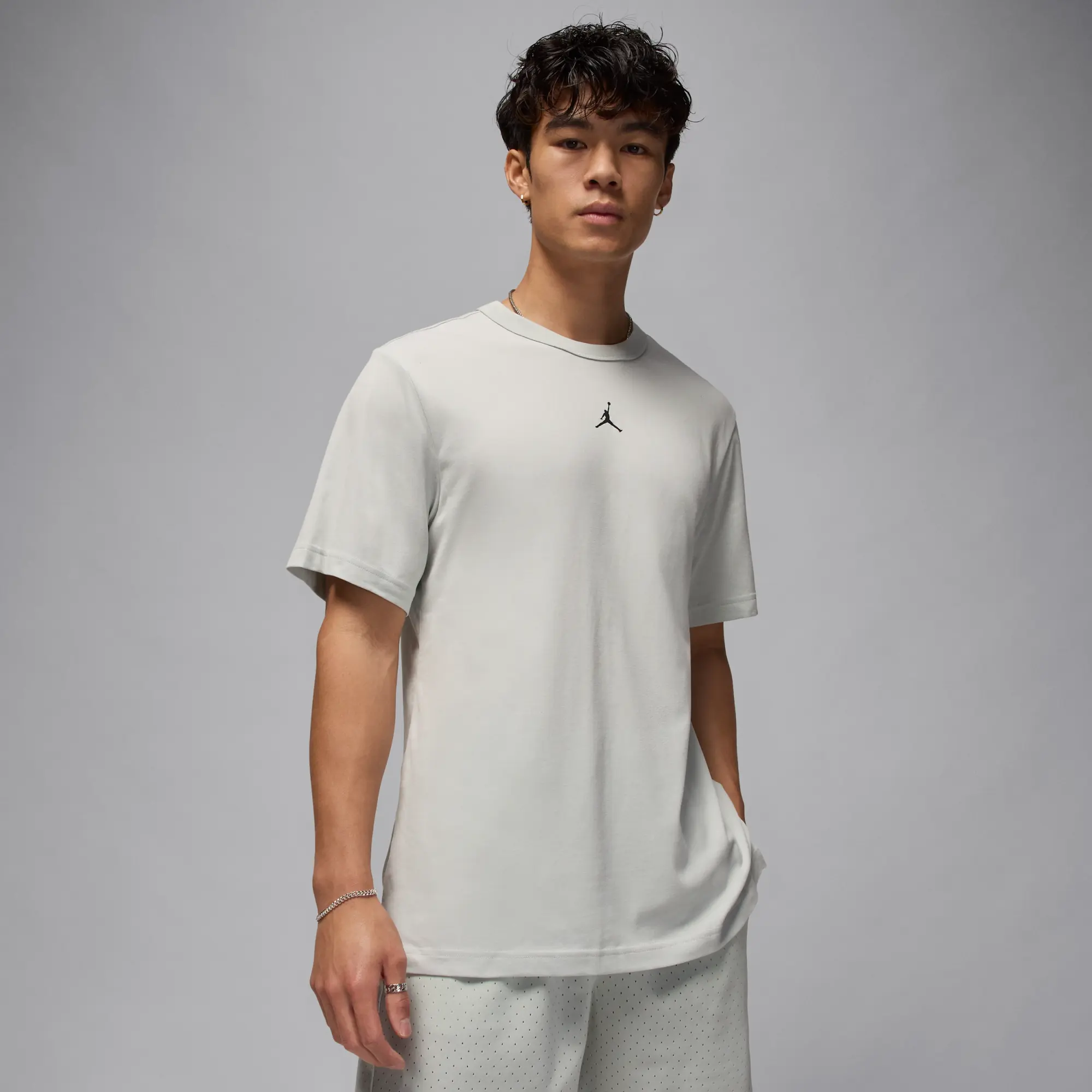 Nike Jordan Sport Men's Dri-FIT Short-Sleeve Top - Grey