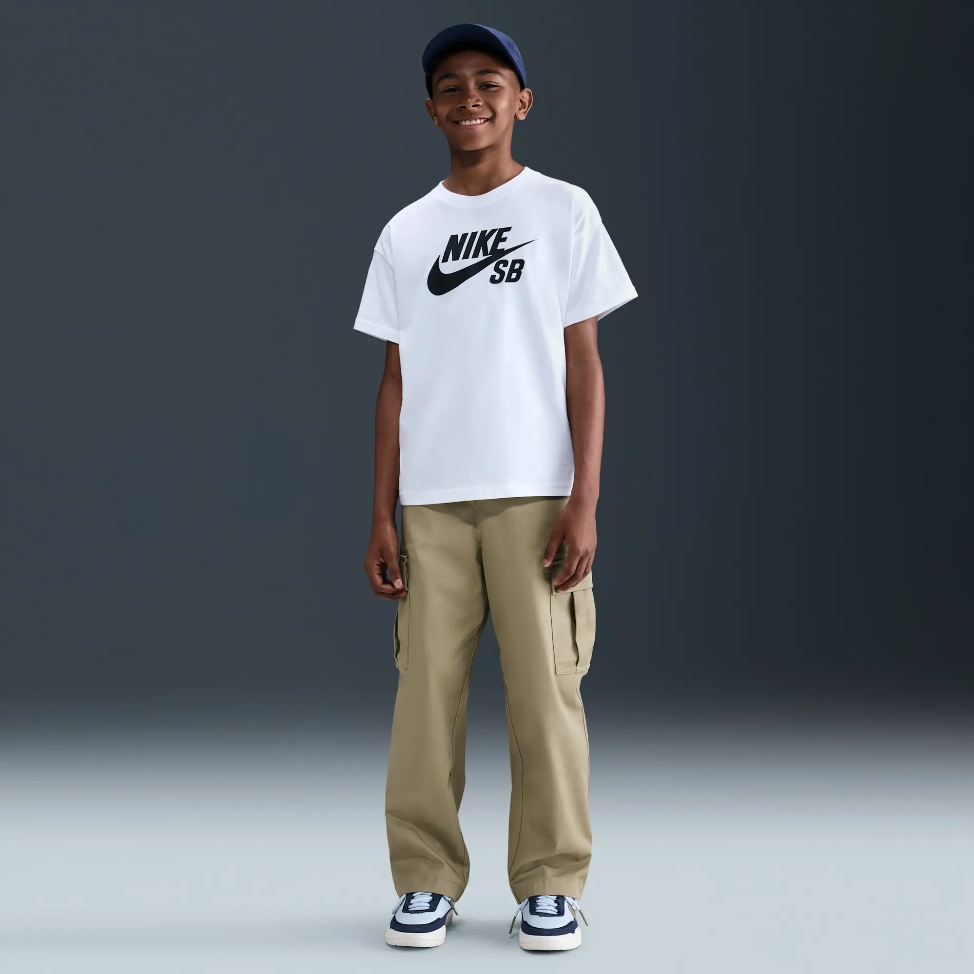 Nike SB Older Kids' T-Shirt - White