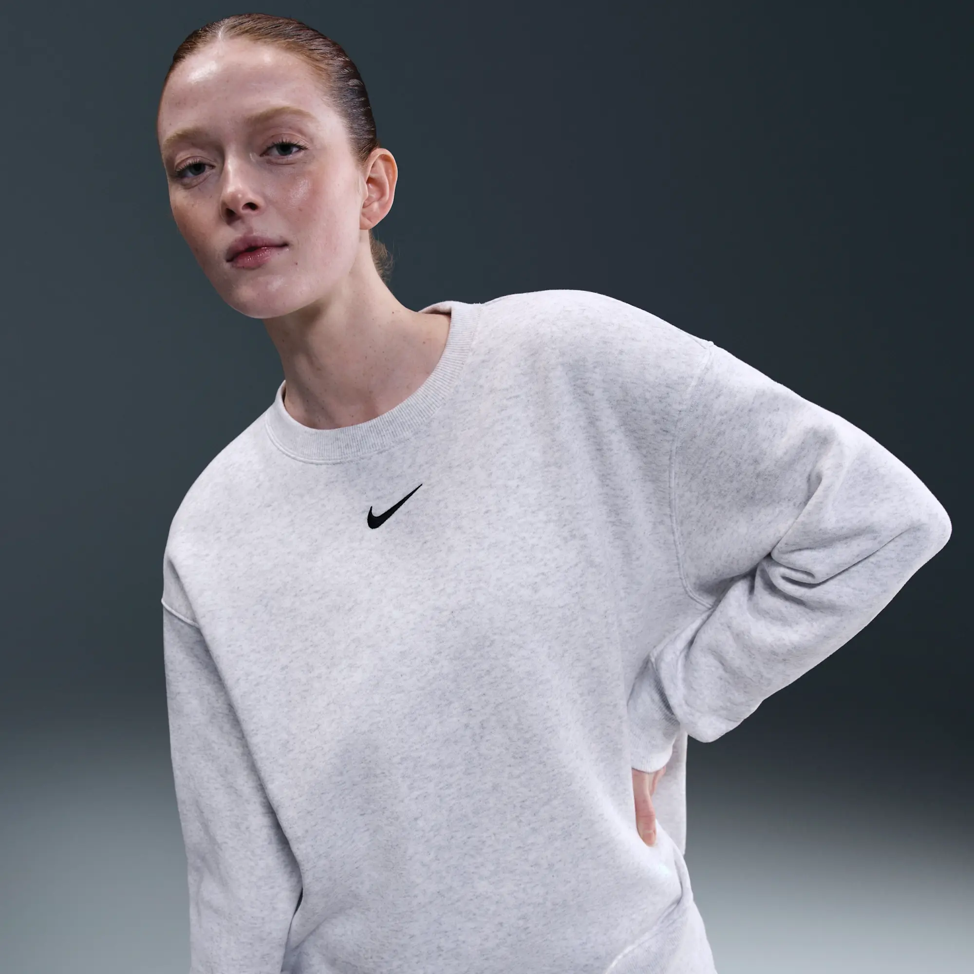 Nike Sportswear Phoenix Fleece Women's Oversized Crew-neck Sweatshirt - Brown - Fleece > Phoenix Fleece