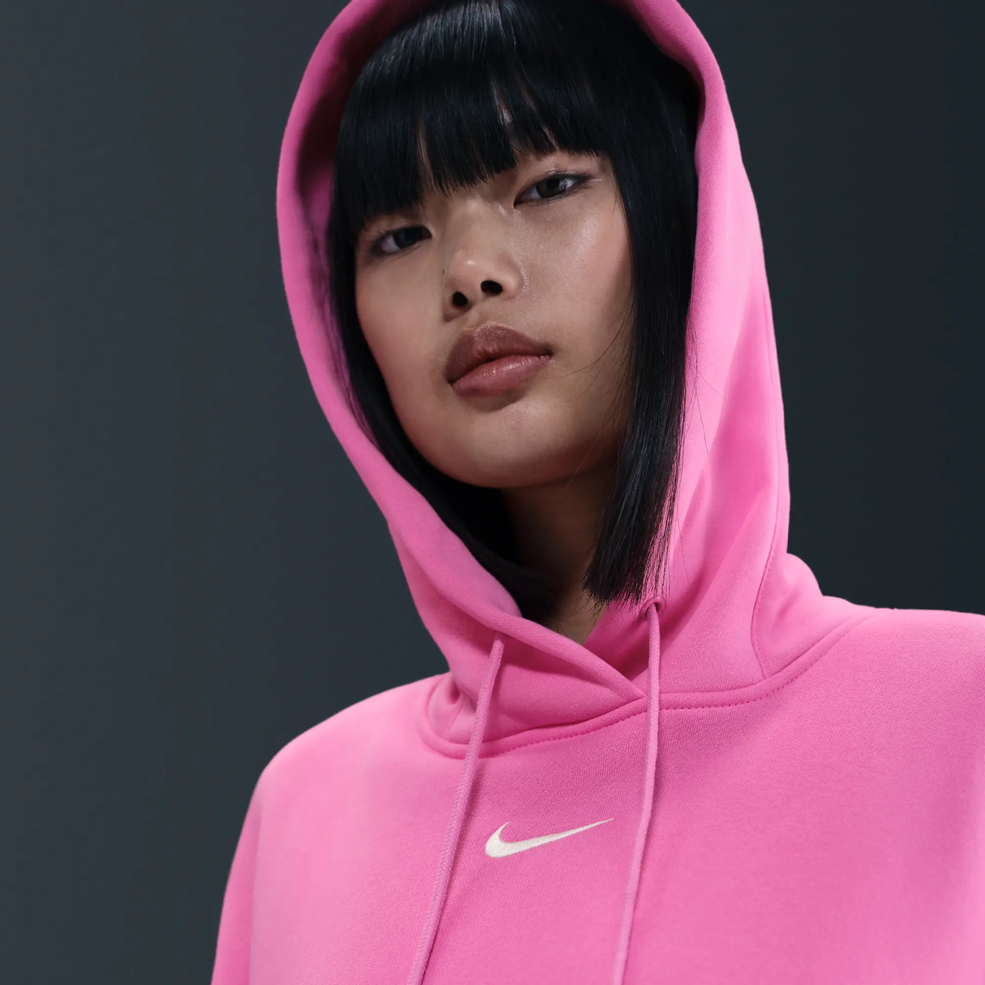 Nike Sportswear Phoenix Fleece Women's Oversized Pullover Hoodie - Pink - Fleece > Phoenix Fleece