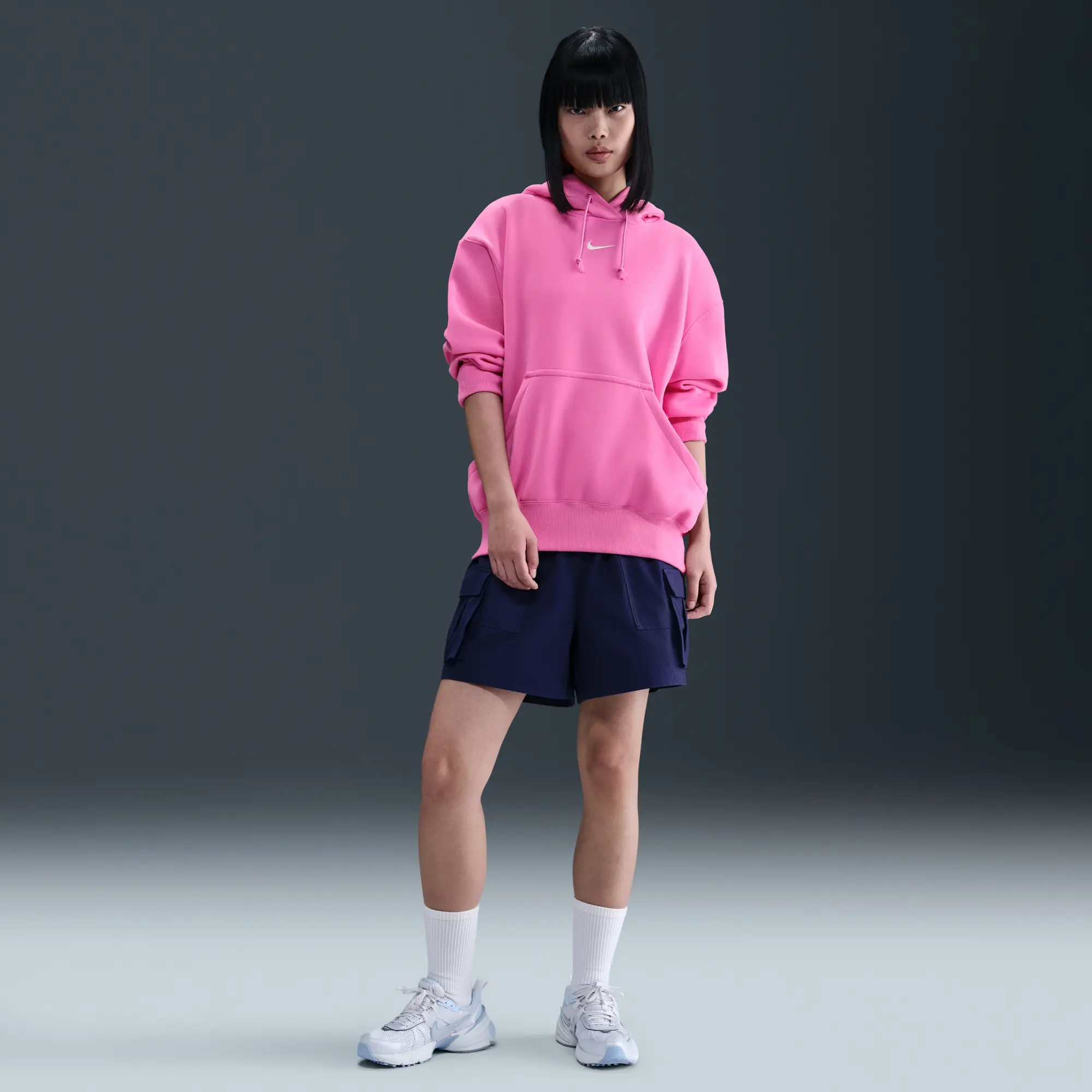 Nike Sportswear Phoenix Fleece Women's Oversized Pullover Hoodie - Pink - Fleece > Phoenix Fleece