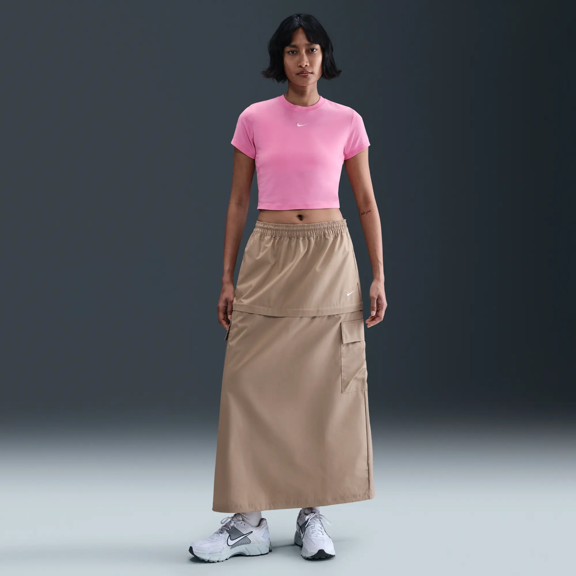 Nike Sportswear Chill Knit Women's Cropped T-Shirt - Pink