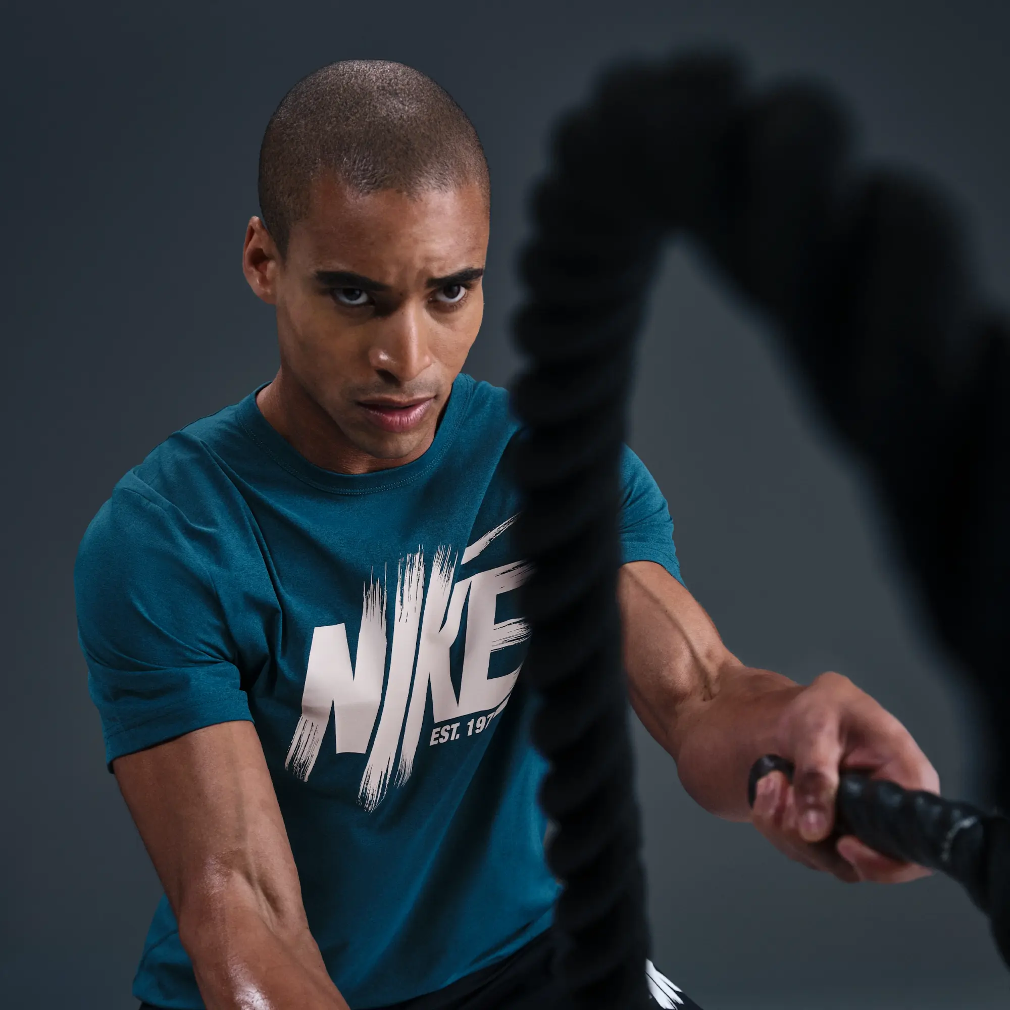 Nike Hyverse Men's Dri-FIT UV Training Top - Blue - Sustainable Materials