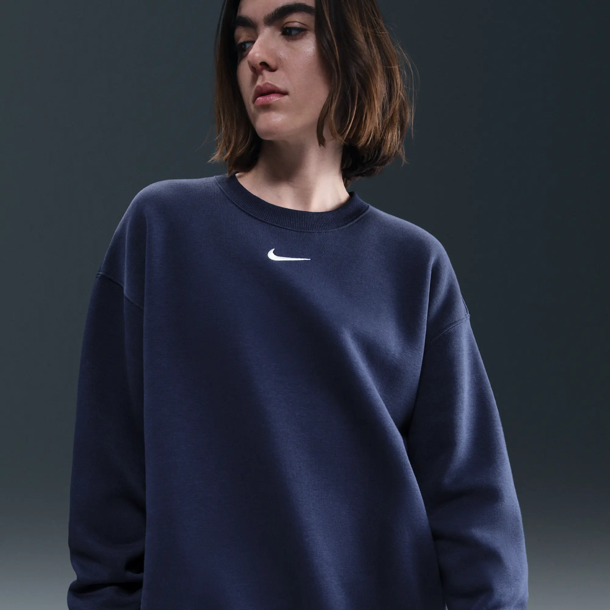Nike Sportswear Phoenix Fleece Women's Oversized Crew-neck Sweatshirt - Blue - Fleece > Phoenix Fleece