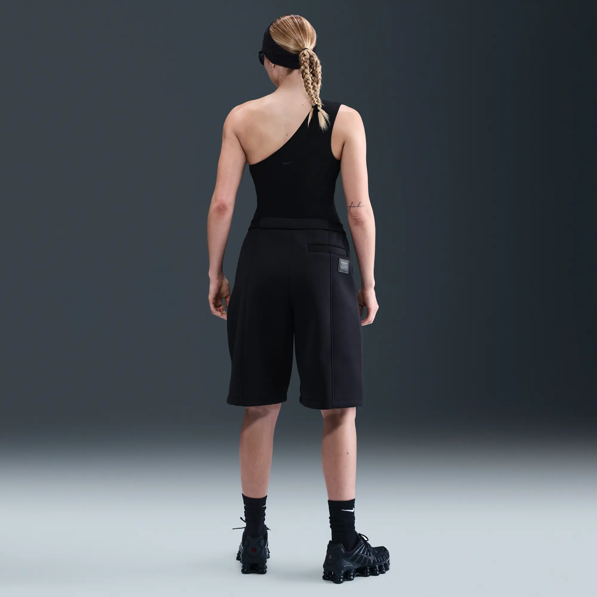 Nike Sportswear Modern Fleece Women's Mid-Rise Loose Shorts - Black