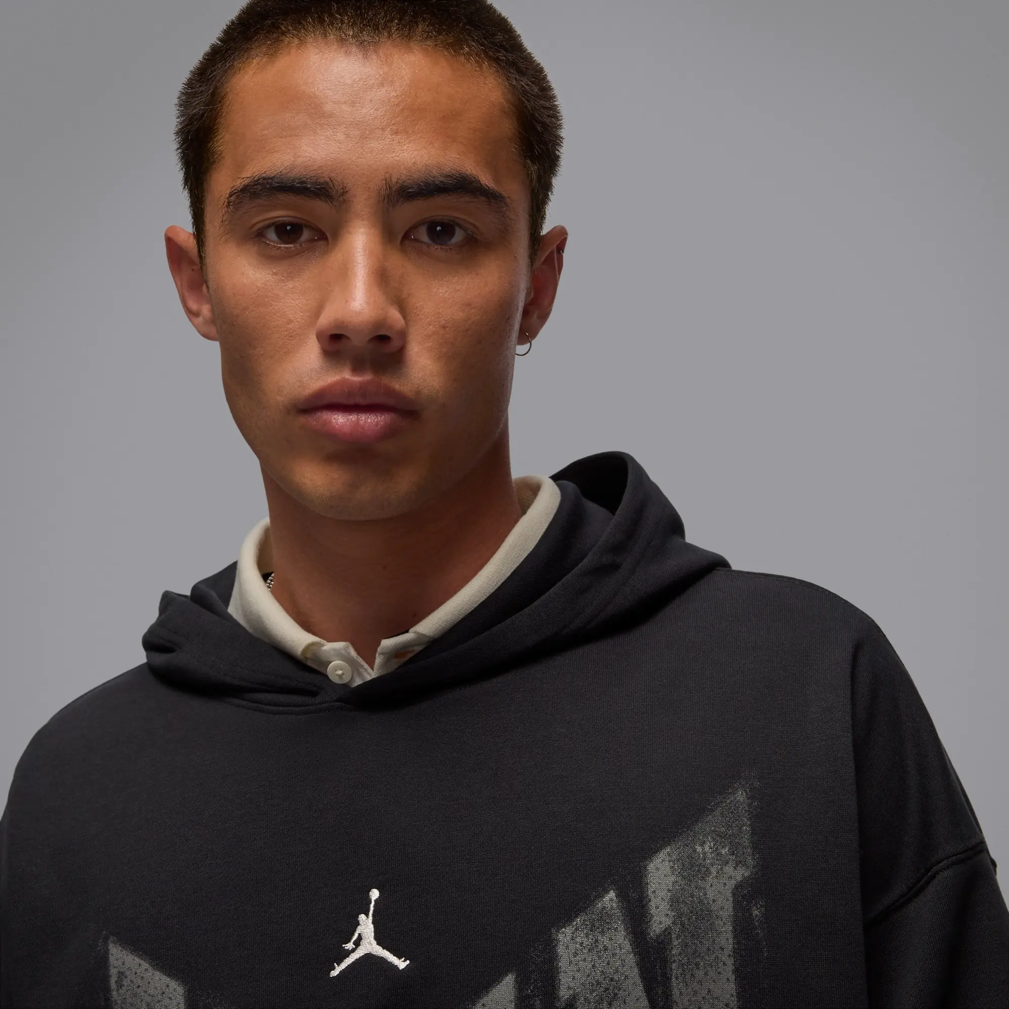 Nike Jordan Brooklyn Men's Collegiate Pullover Hoodie - Black - Fleece