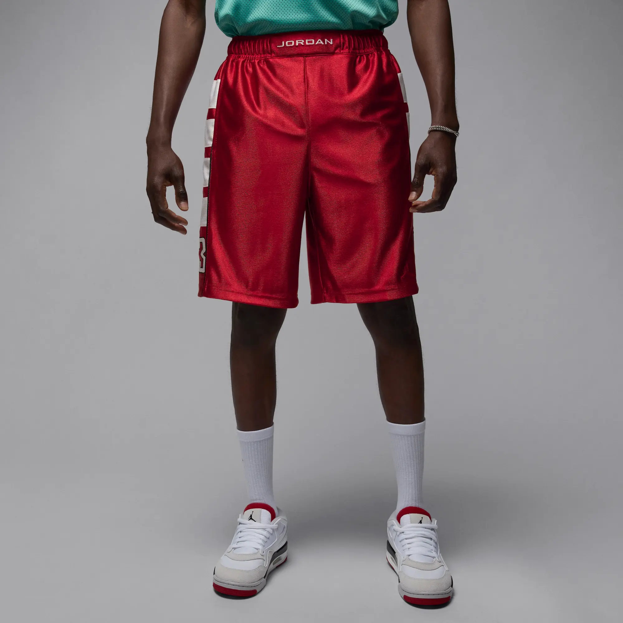 Nike Jordan Brooklyn Cat Scratch Men's Shorts - Red
