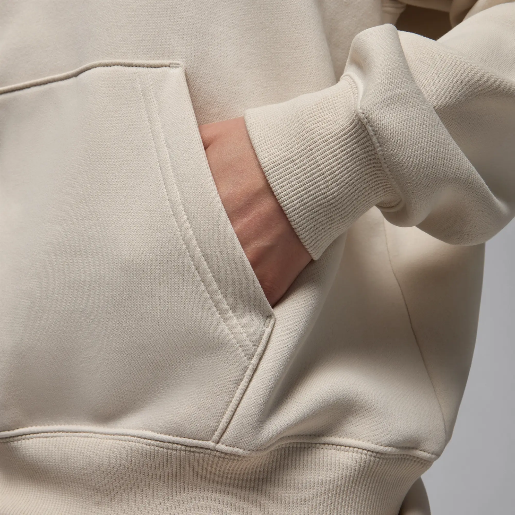 Nike Jordan Brooklyn Fleece Women's Pullover Hoodie - Brown - Fleece