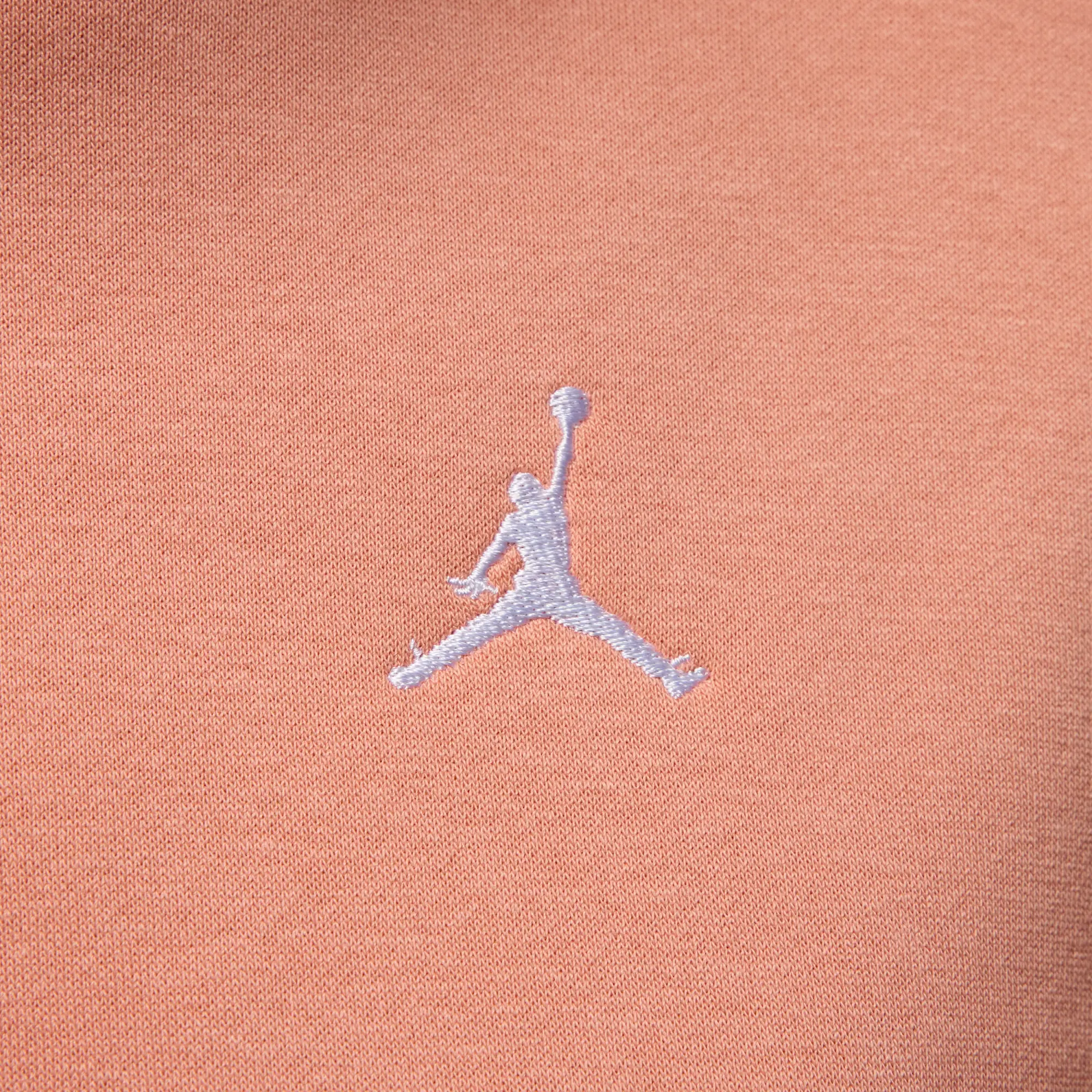 Nike Jordan Brooklyn Fleece Women's Pullover Hoodie - Orange - Fleece